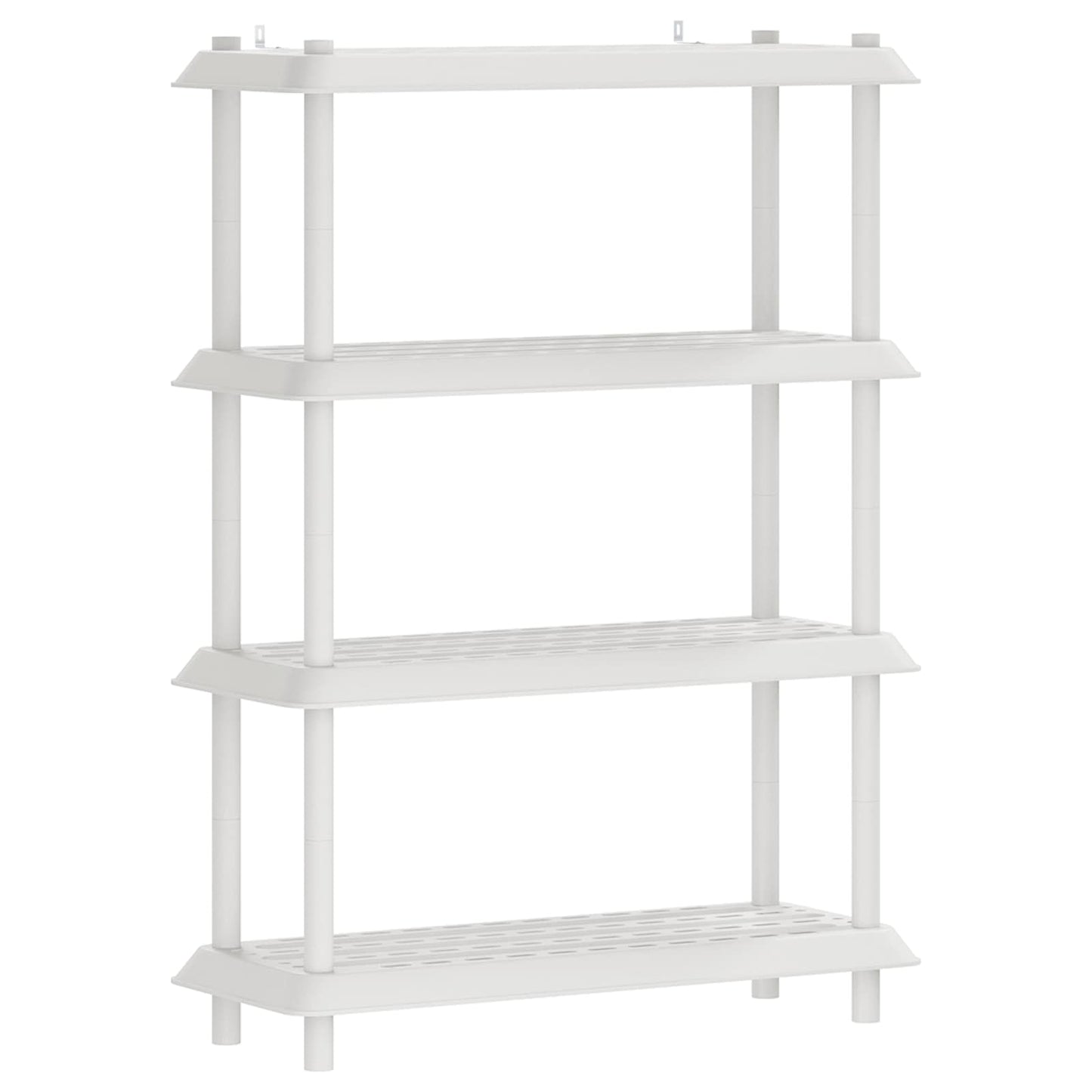 Polc egység 4 szint 100 x 40 x 136,5 cm PP Fehér
