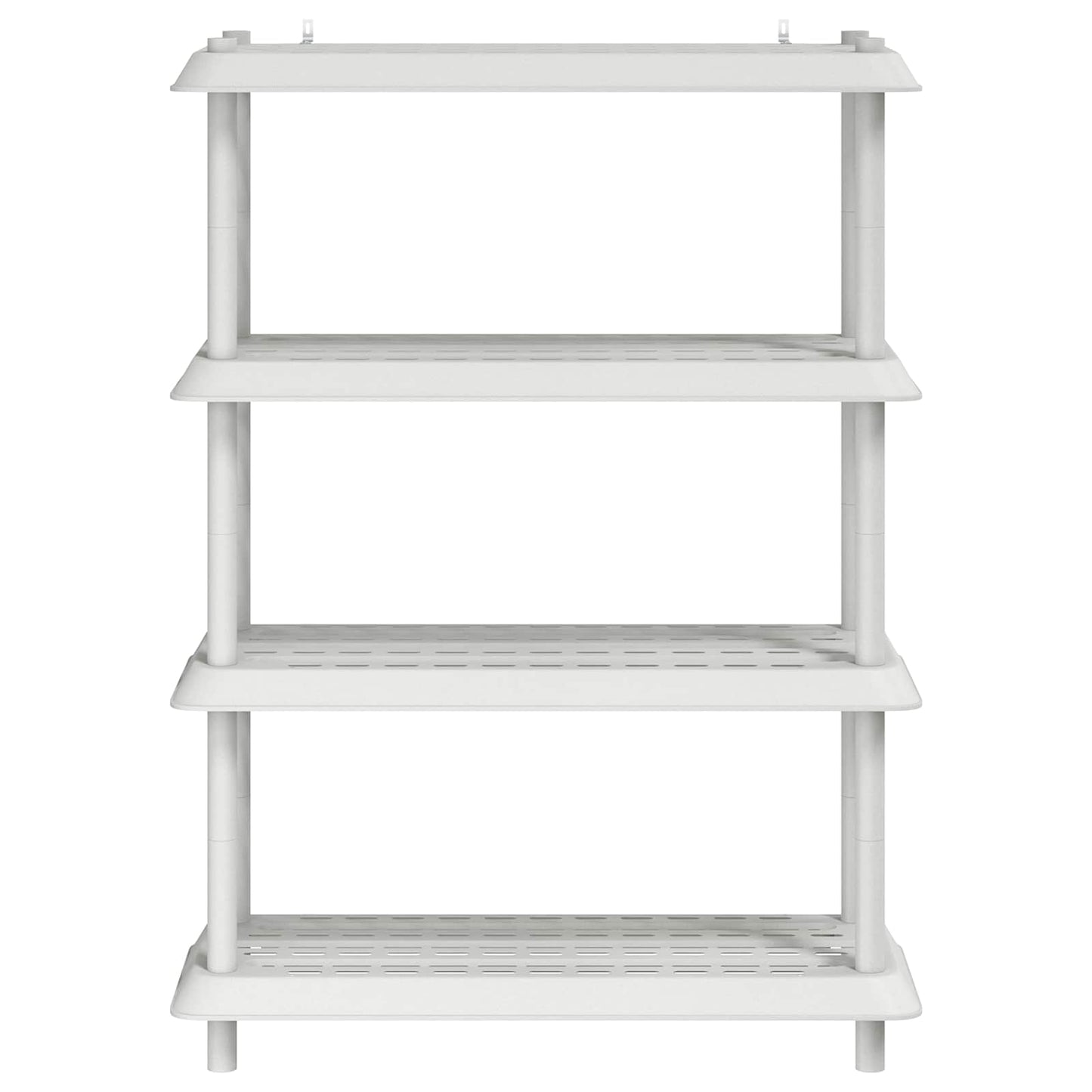 Polc egység 4 szint 100 x 40 x 136,5 cm PP Fehér