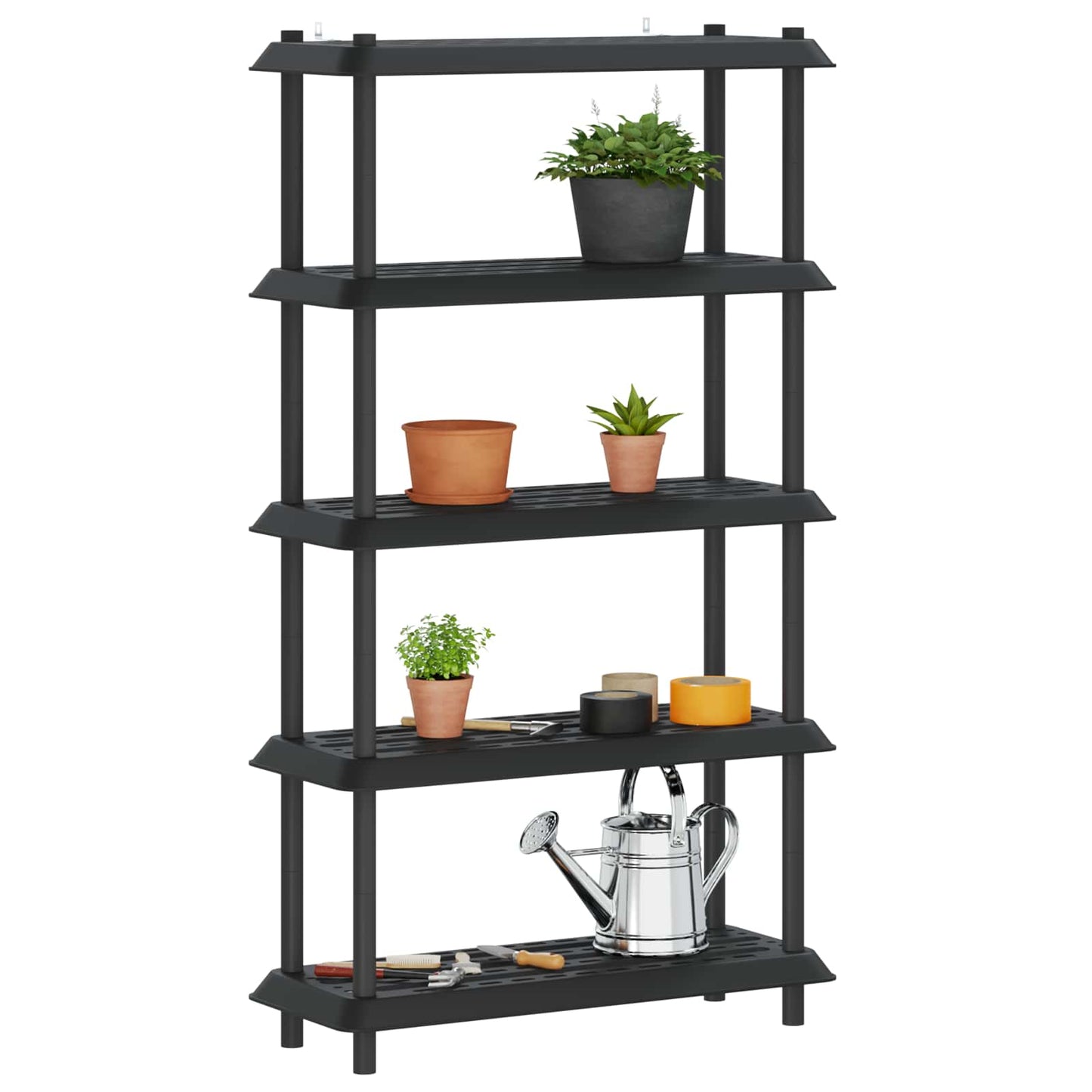 Polc egység 5 szint 100 x 40 x 177 cm PP Antracitszürke