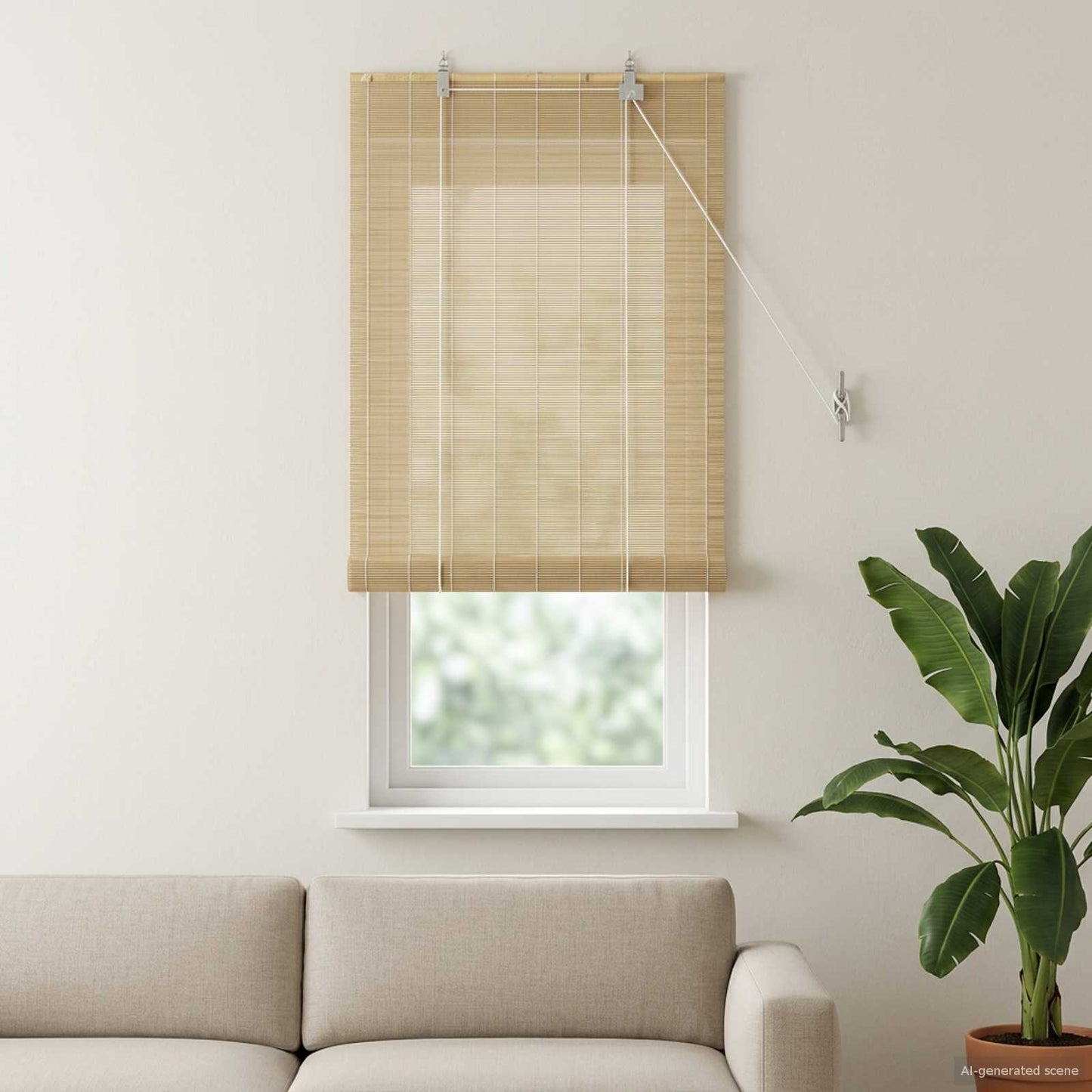 Roletta Természetes 40 x 160 cm Bambusz