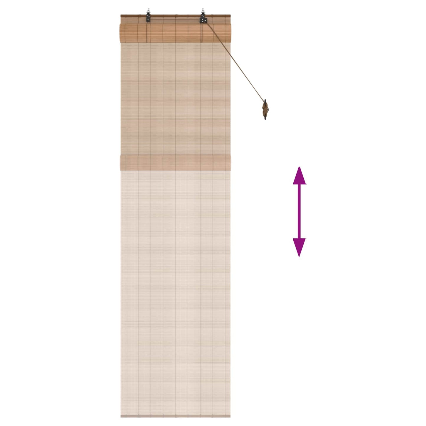 Roletta Barna 50 x 220 cm Bambusz