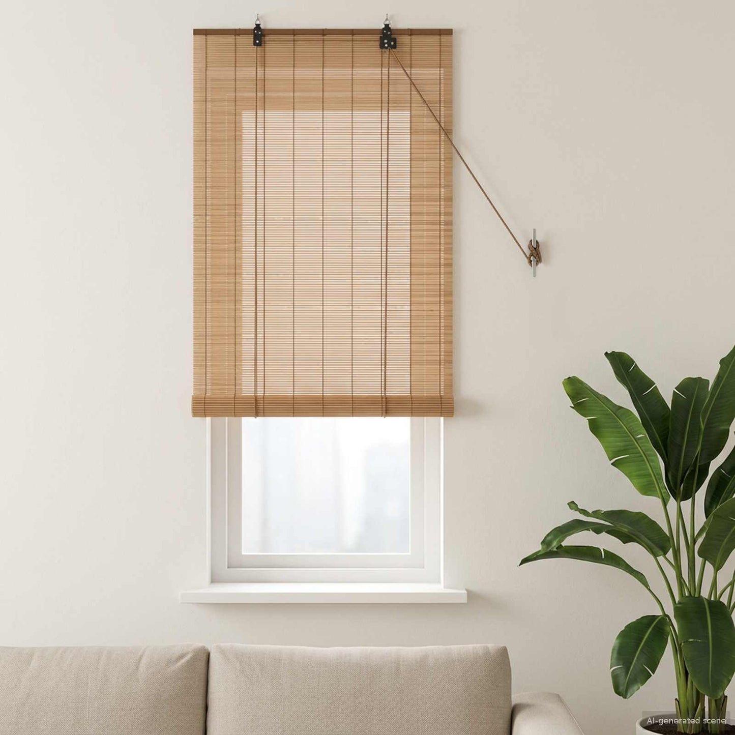 Roletta Barna 60 x 160 cm Bambusz