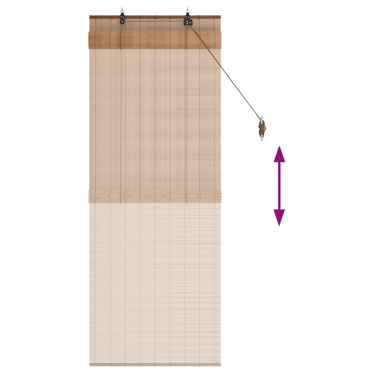 Roletta Barna 60 x 160 cm Bambusz