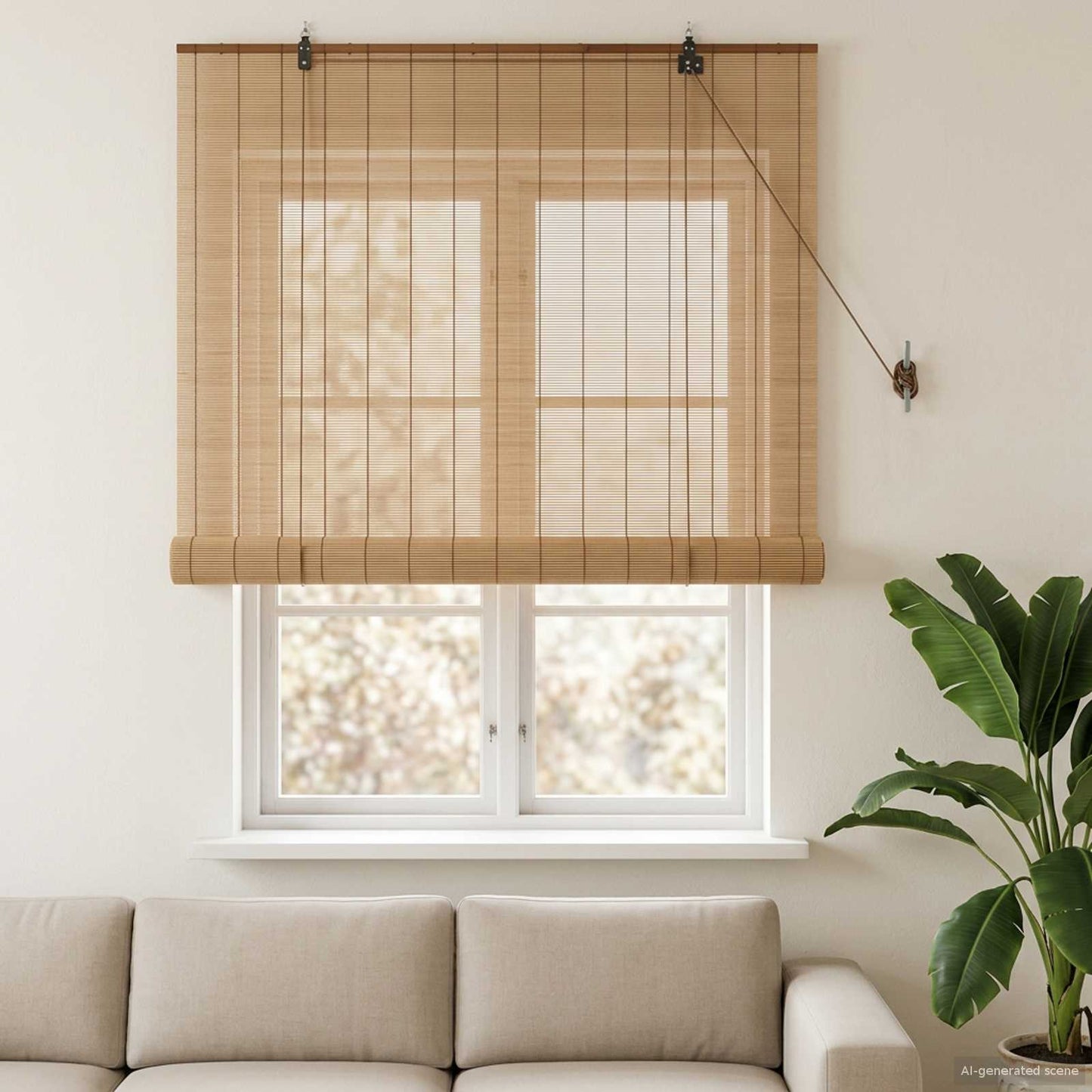 Roletta Barna 90 x 160 cm Bambusz