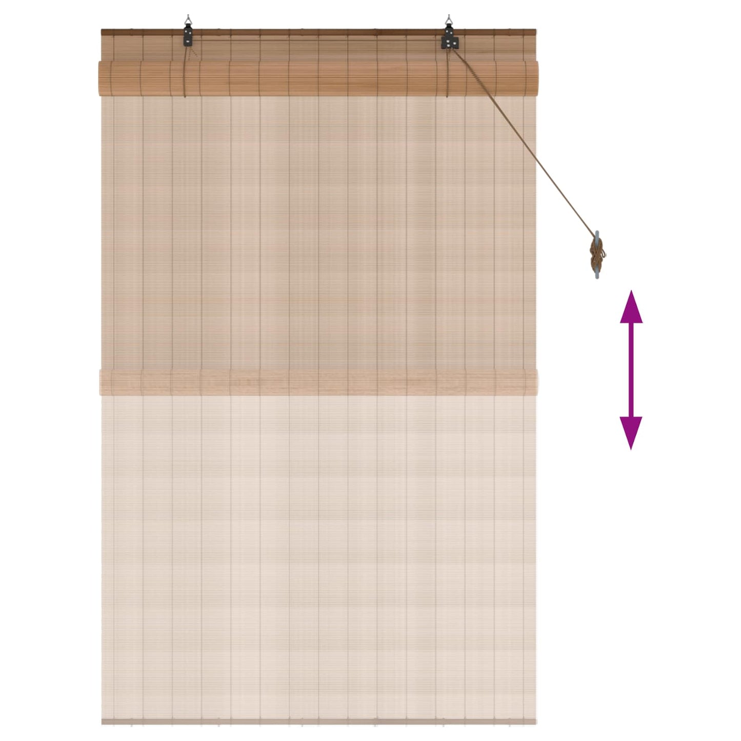 Roletta Barna 90 x 160 cm Bambusz