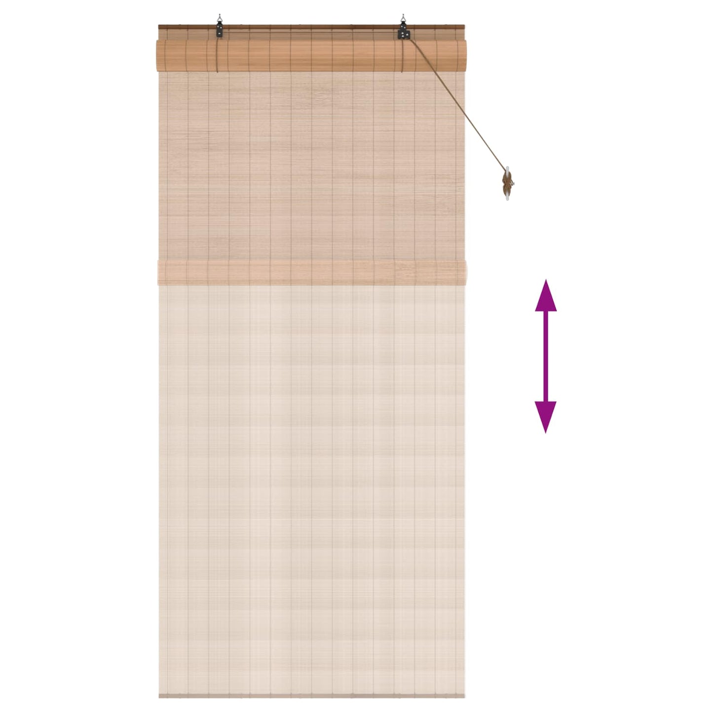 Roletta Barna 90 x 220 cm Bambusz