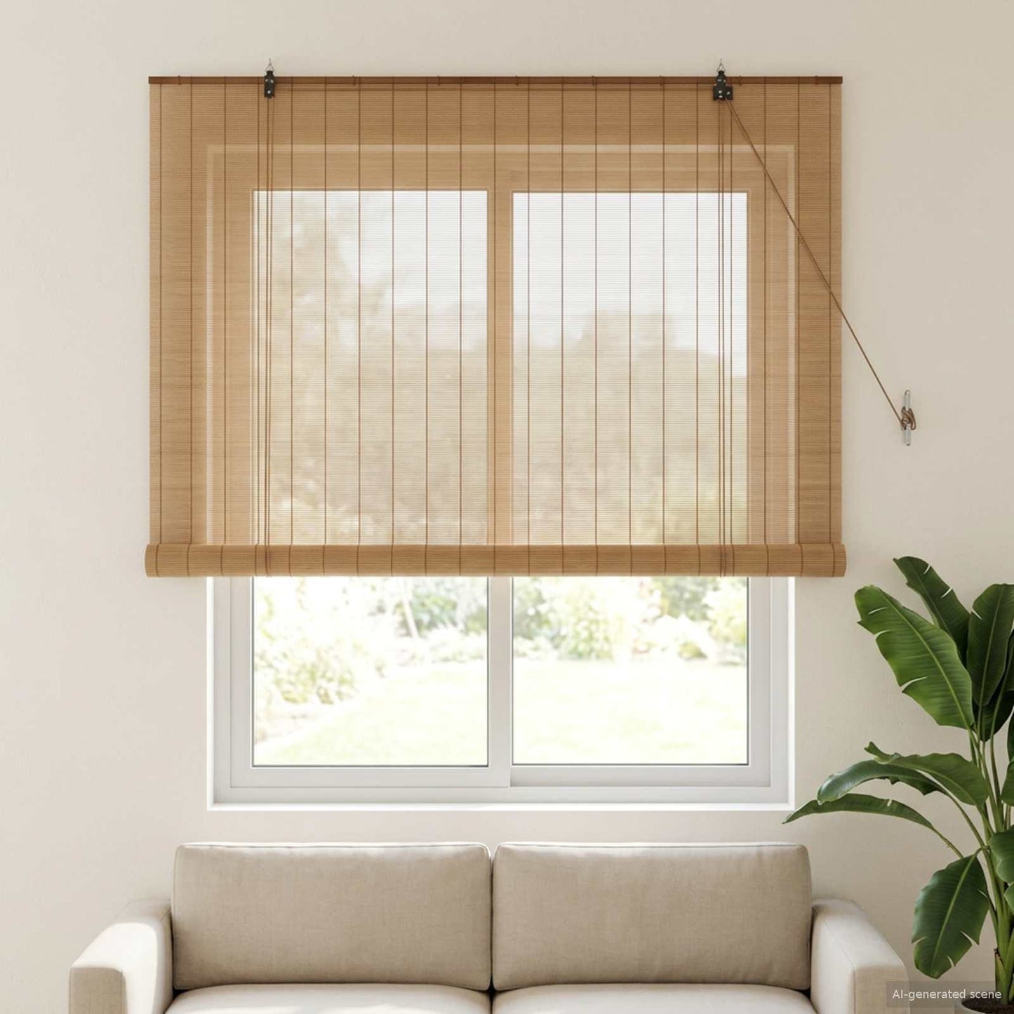 Roletta Barna 130 x 160 cm Bambusz