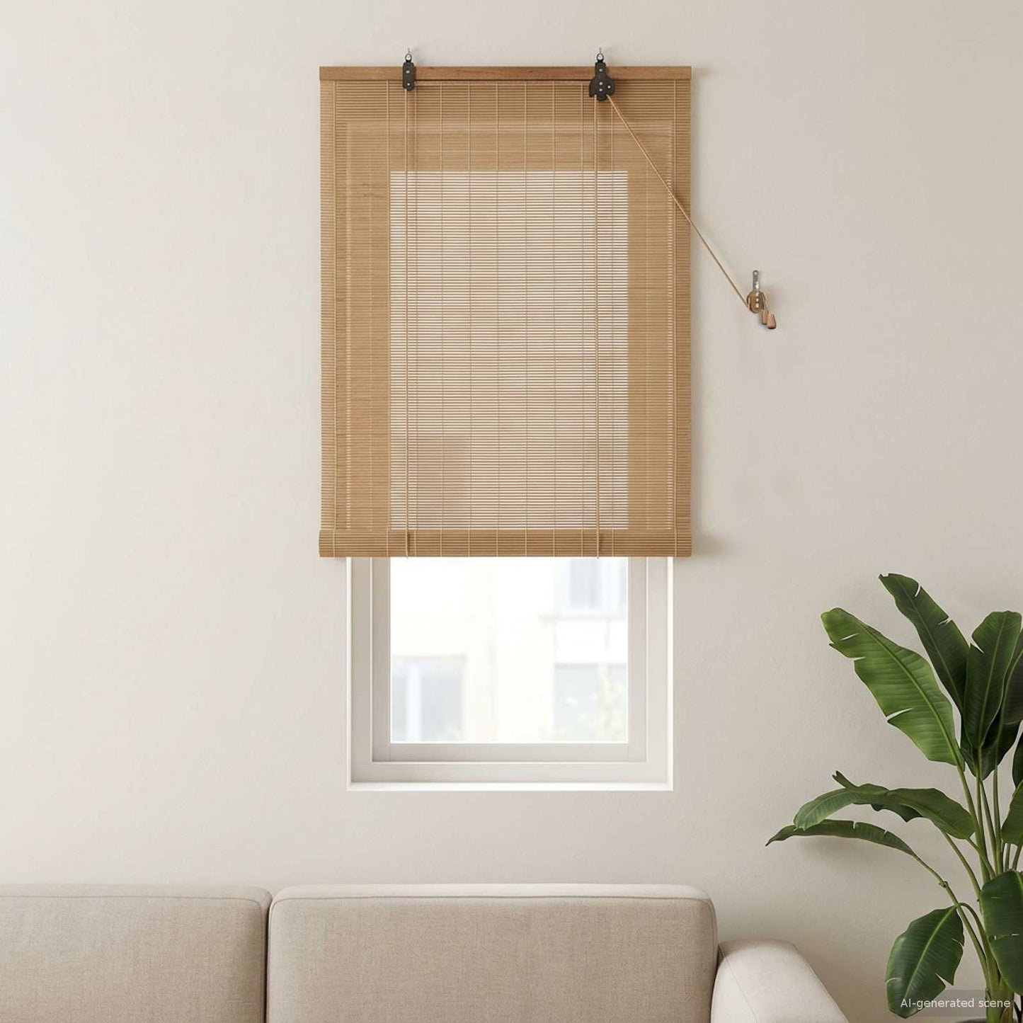 Roletta Barna 40 x 160 cm Bambusz