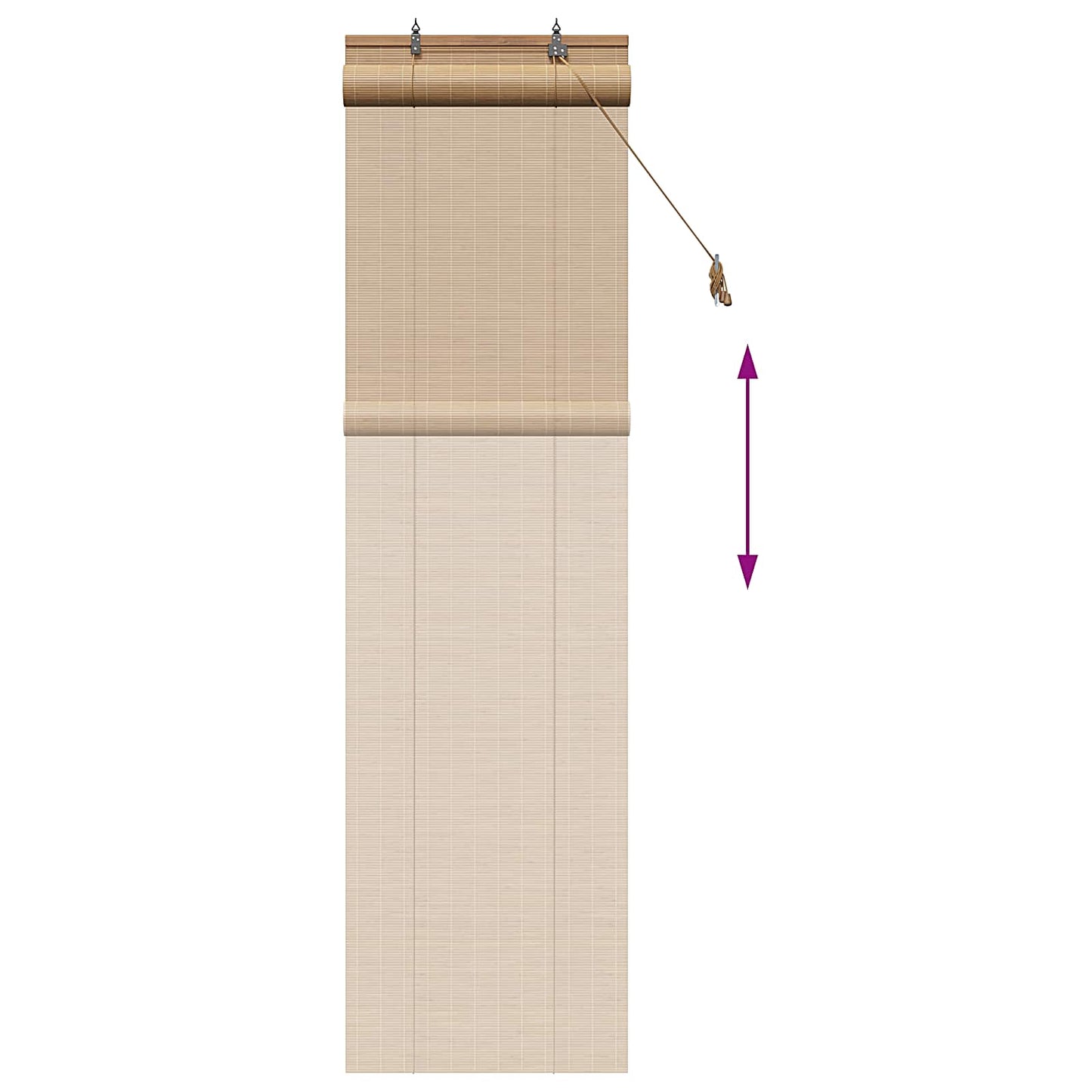 Roletta Barna 50 x 220 cm Bambusz
