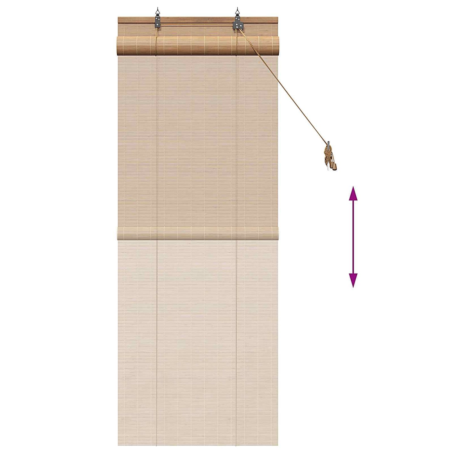 Roletta Barna 70 x 160 cm Bambusz