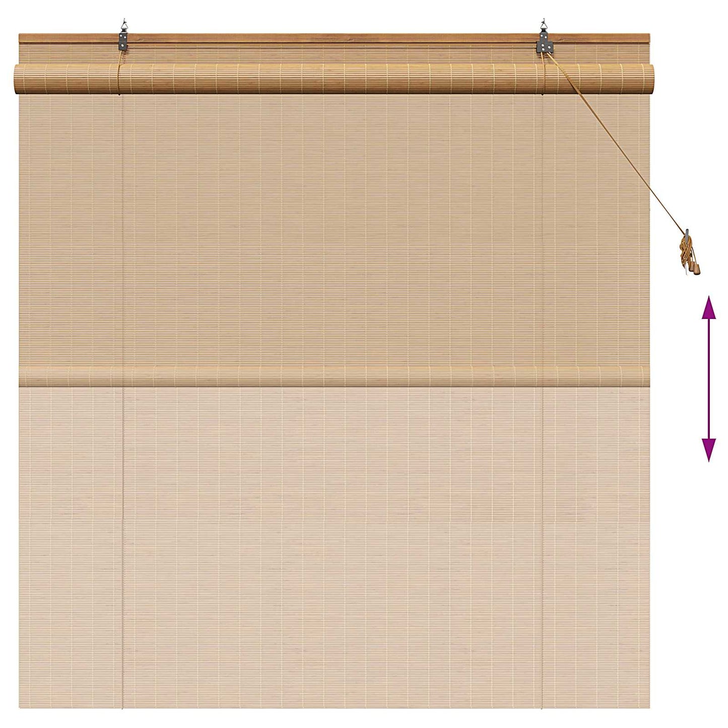 Roletta Barna 130 x 160 cm Bambusz