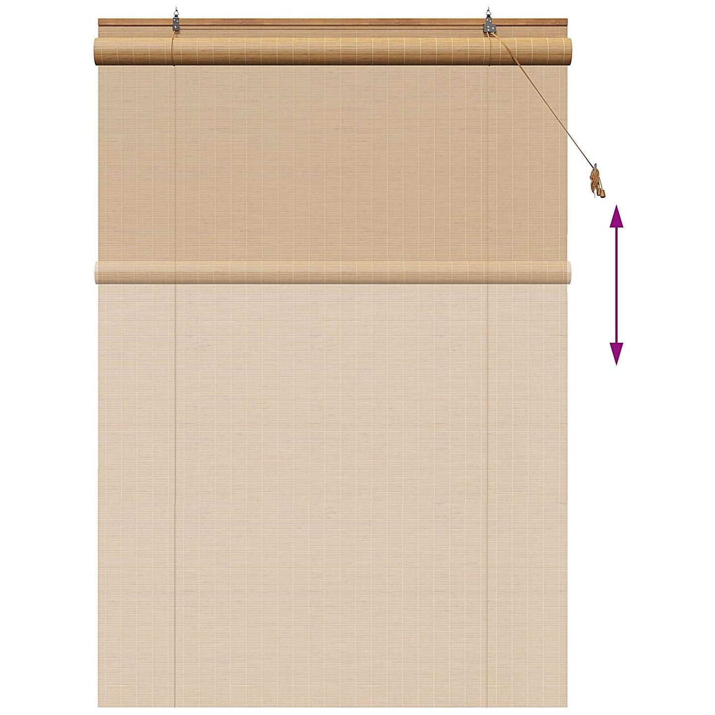 Roletta Barna 160 x 220 cm Bambusz
