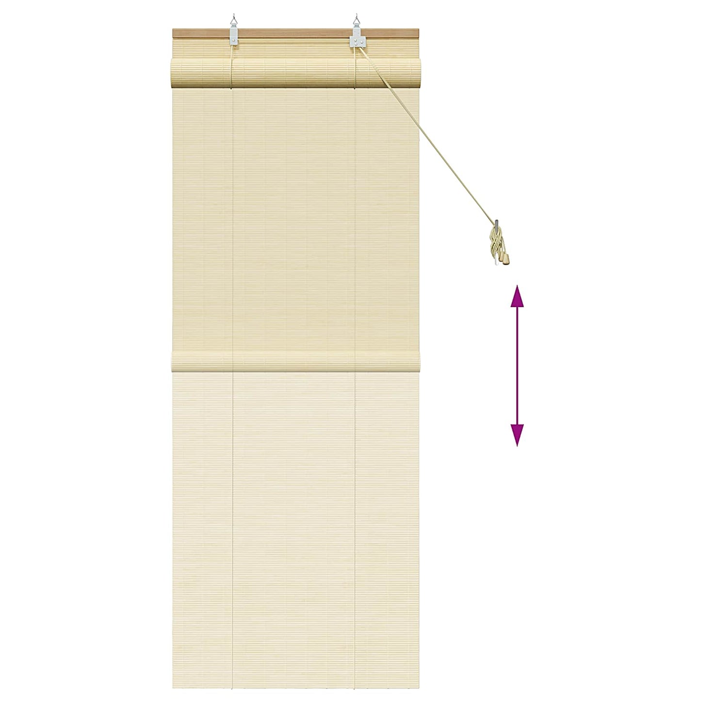 Roletta Természetes 40 x 160 cm Bambusz