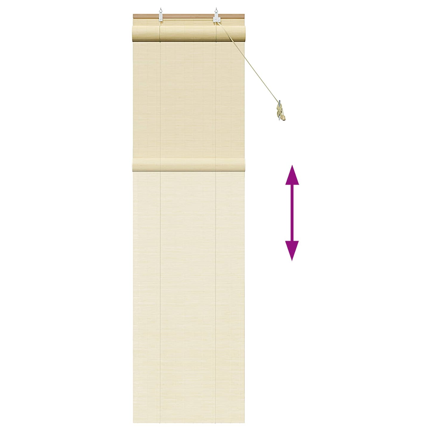 Roletta Természetes 50 x 220 cm Bambusz
