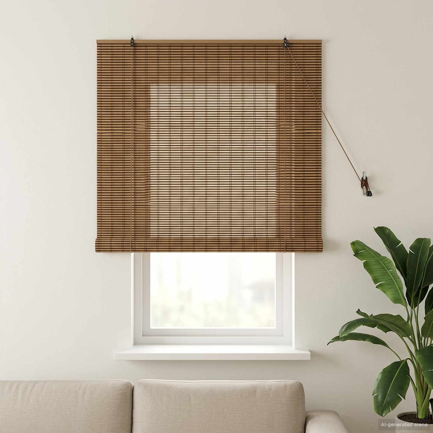 Roletta Barna 130 x 160 cm Bambusz