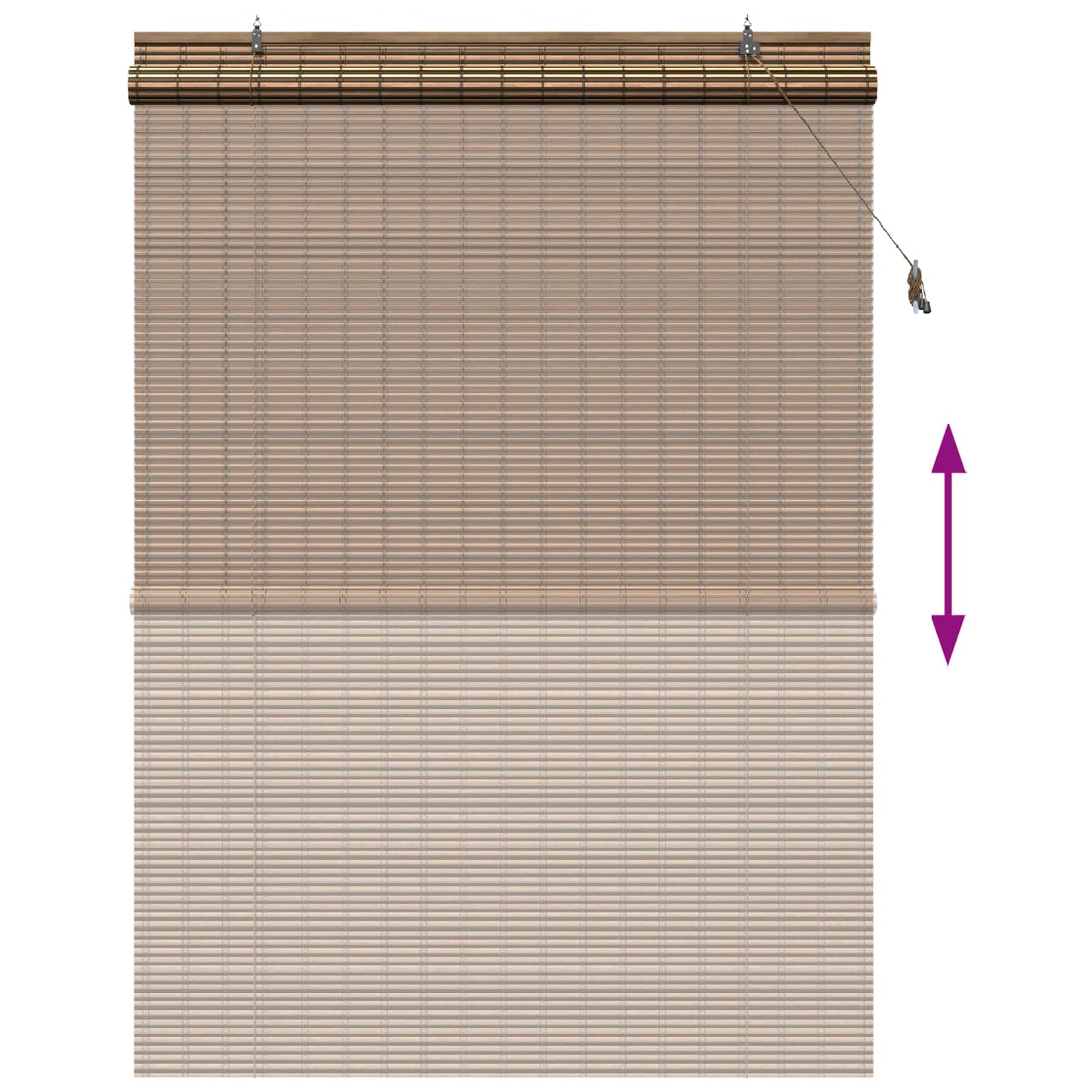 Roletta Barna 160 x 220 cm Bambusz
