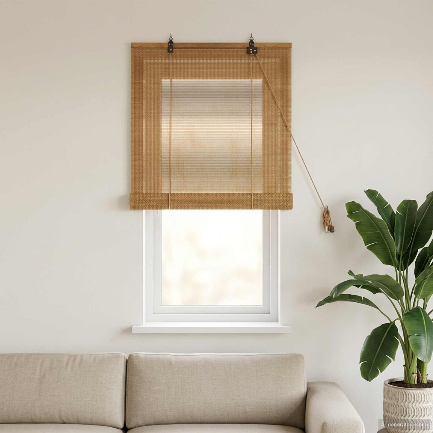 Roletta Barna 70 x 160 cm Bambusz