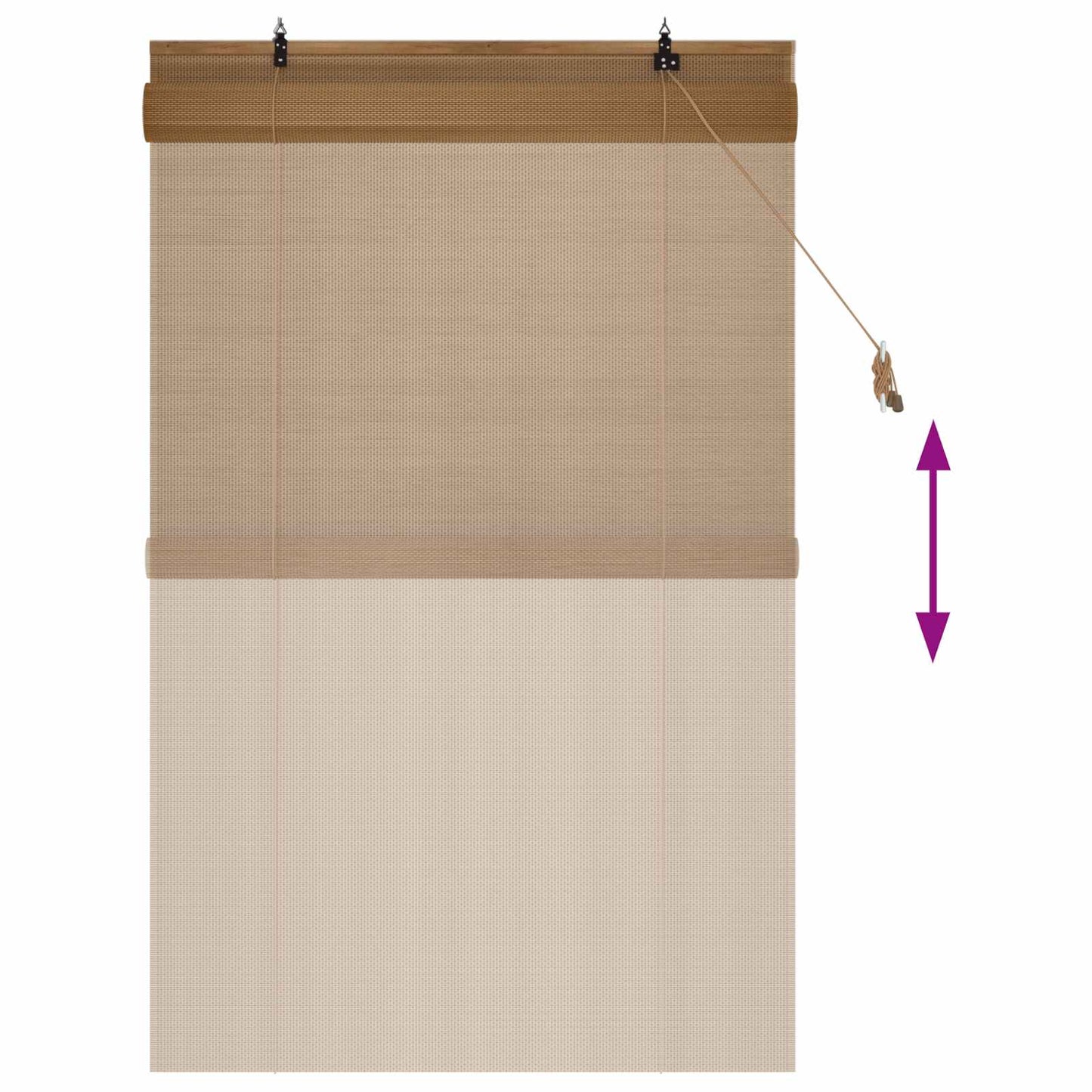 Roletta Barna 120 x 160 cm Bambusz