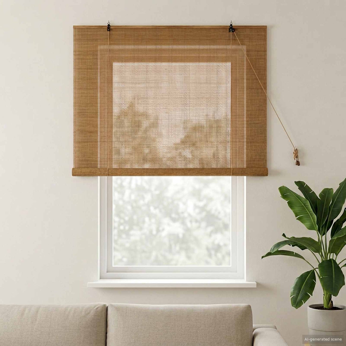 Roletta Barna 130 x 160 cm Bambusz