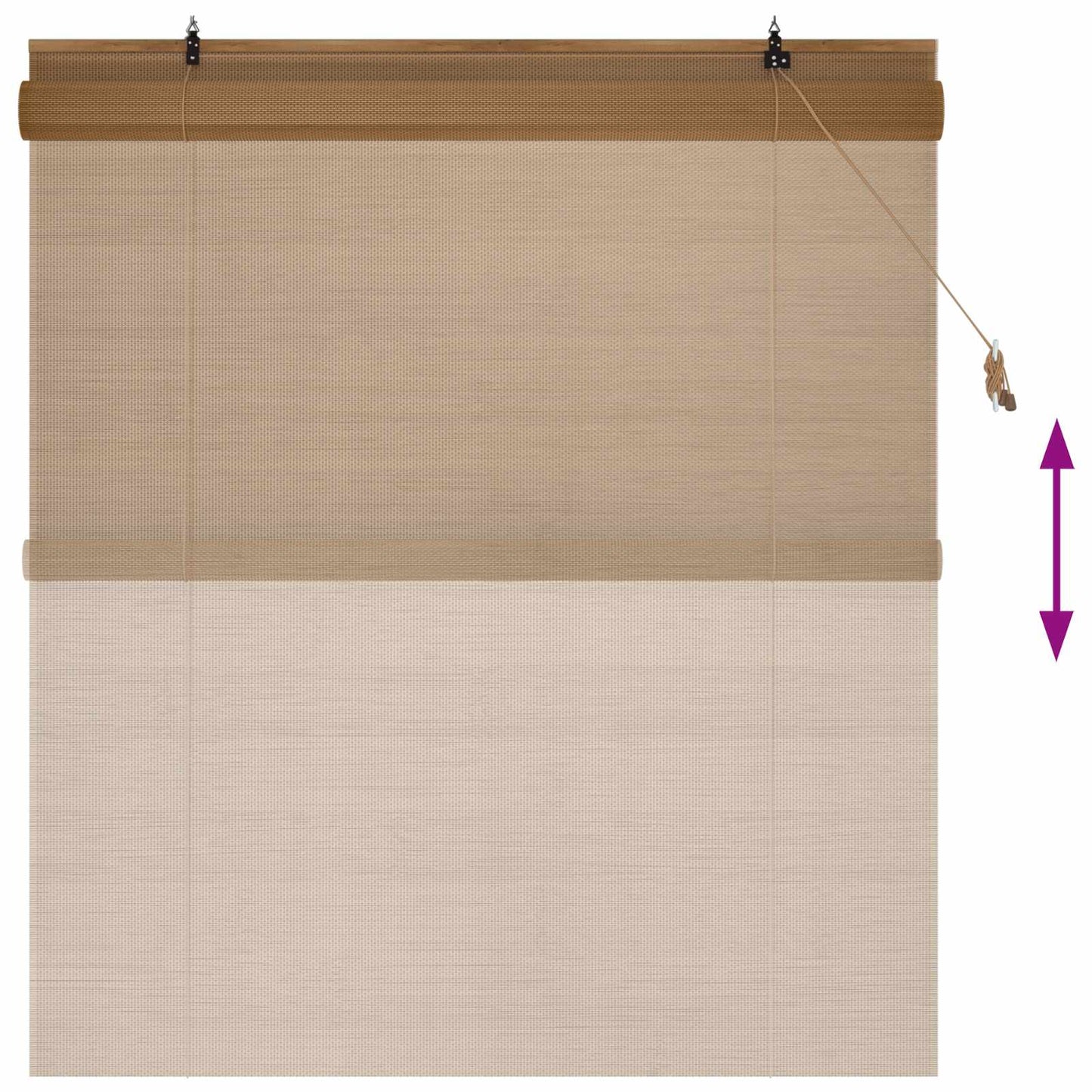 Roletta Barna 140 x 160 cm Bambusz