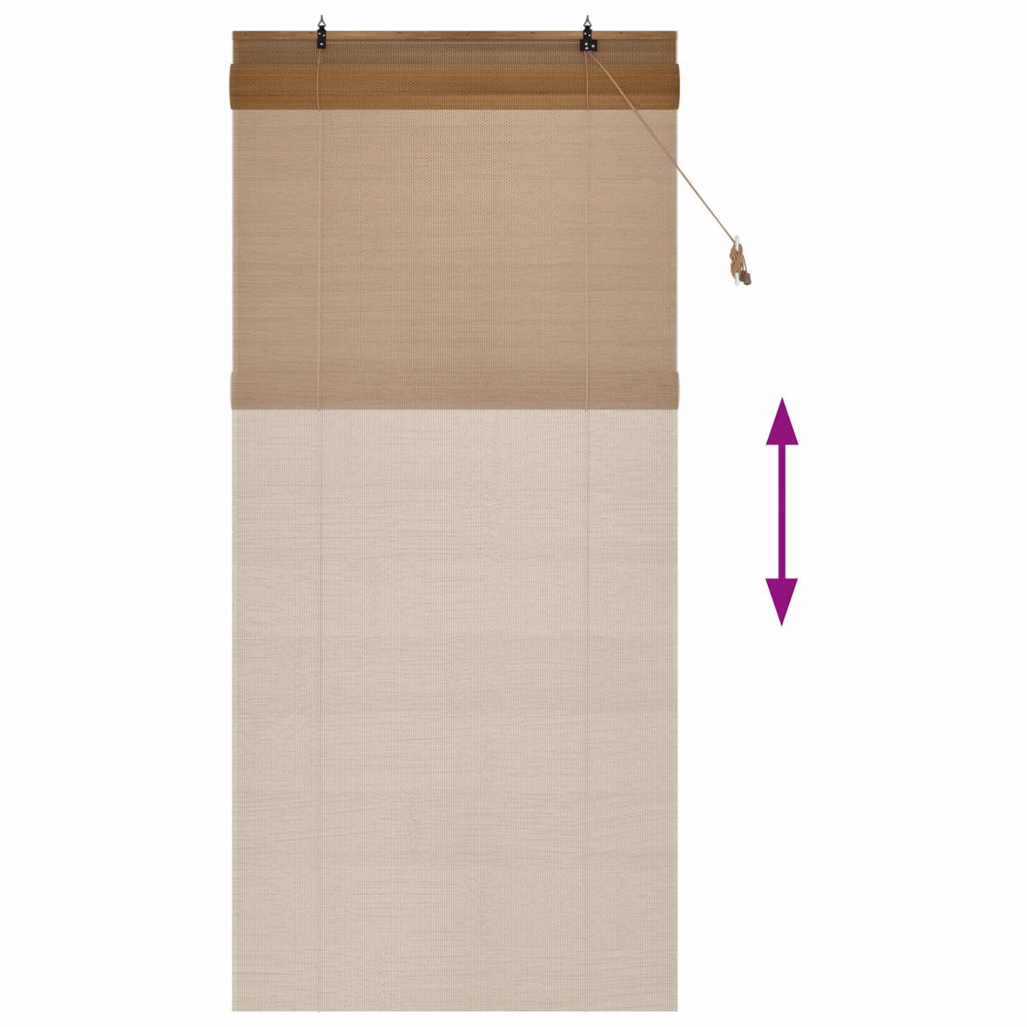 Roletta Barna 100 x 220 cm Bambusz