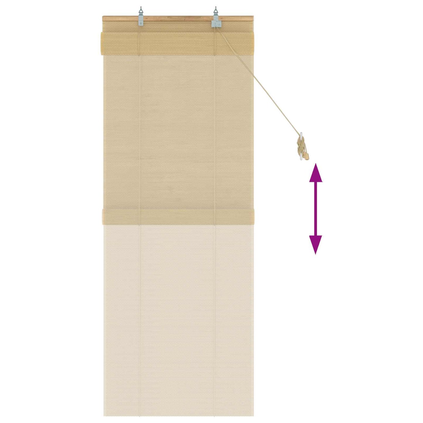 Roletta Természetes 70 x 160 cm Bambusz