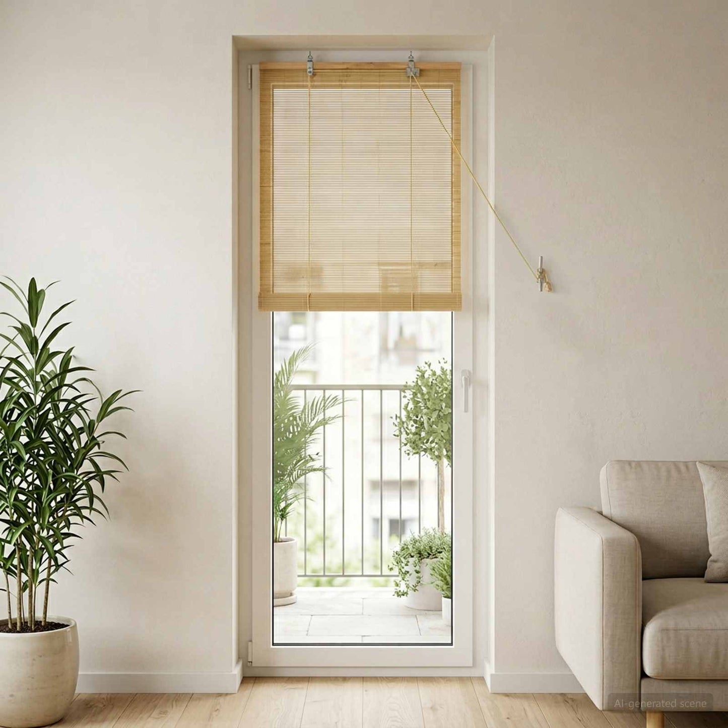 Roletta Természetes 50 x 220 cm Bambusz