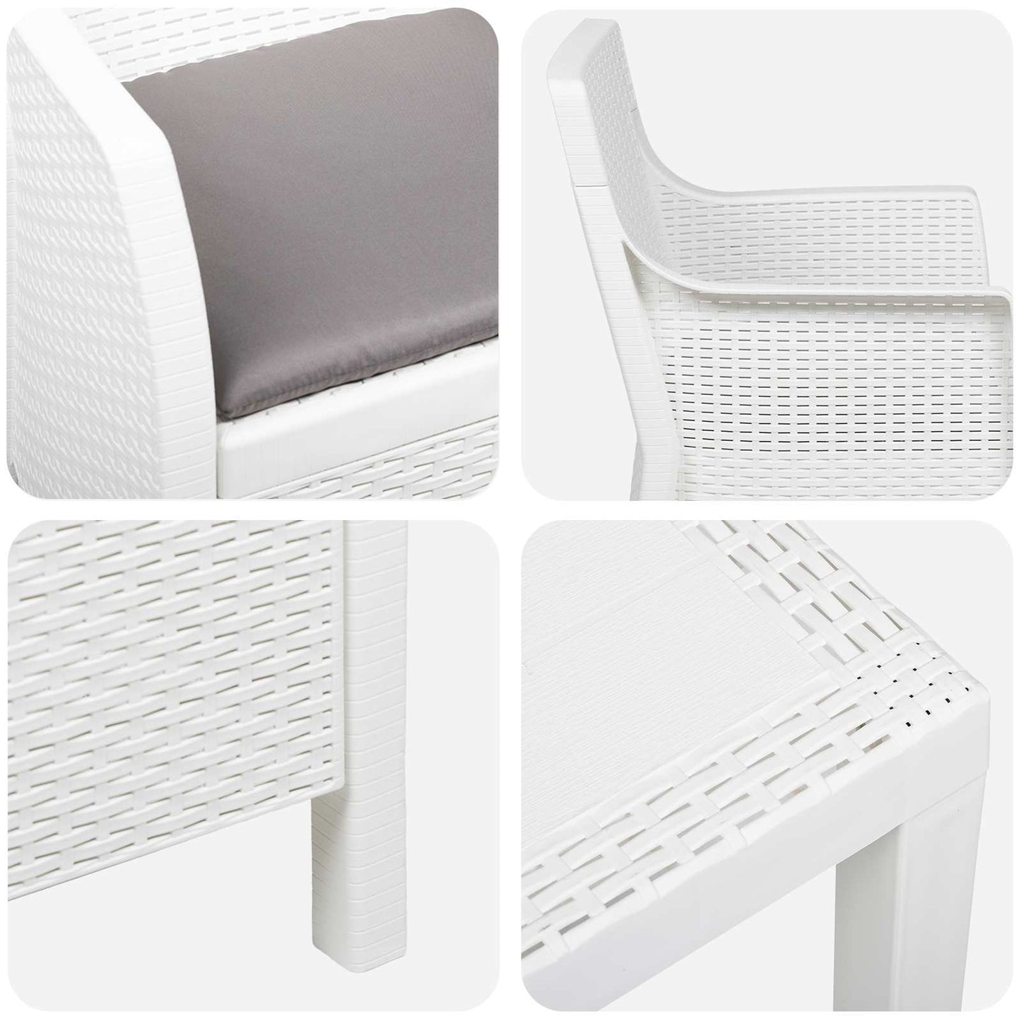 Hálószoba szett párnával 3 pcs Fehér PP