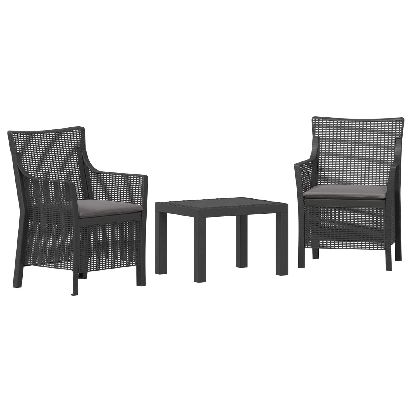 Hálószoba szett párnával 3 pcs Antracitszürke PP