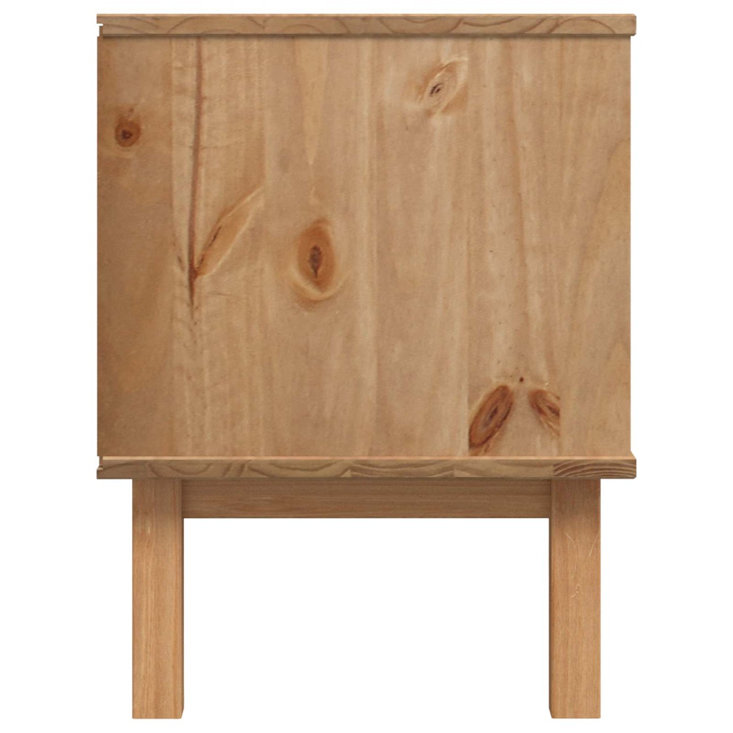 TV állvány OTTA 113,5 x 43 x 57 cm Fekete Tömör Fenyőfa