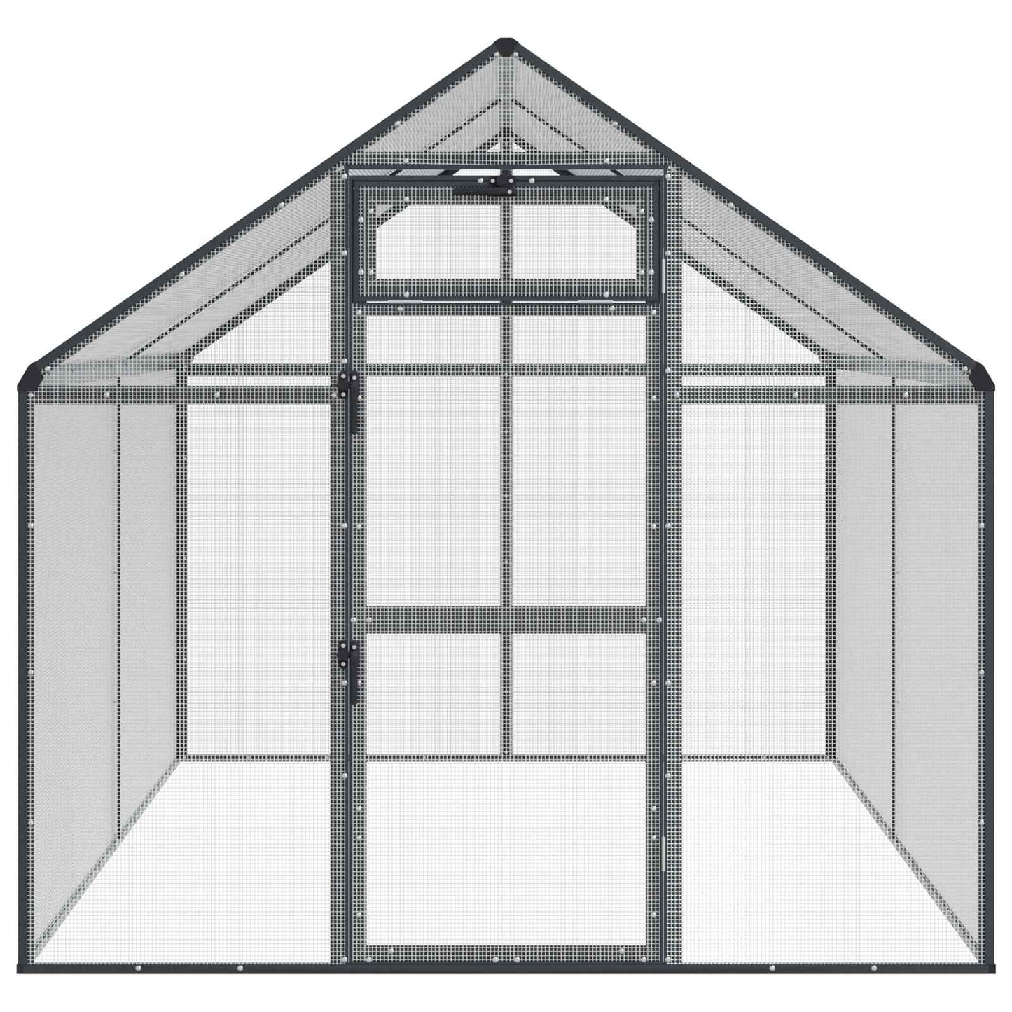 Madár kalitka Antracitszürke 181,5 x 221 x 173,5 cm