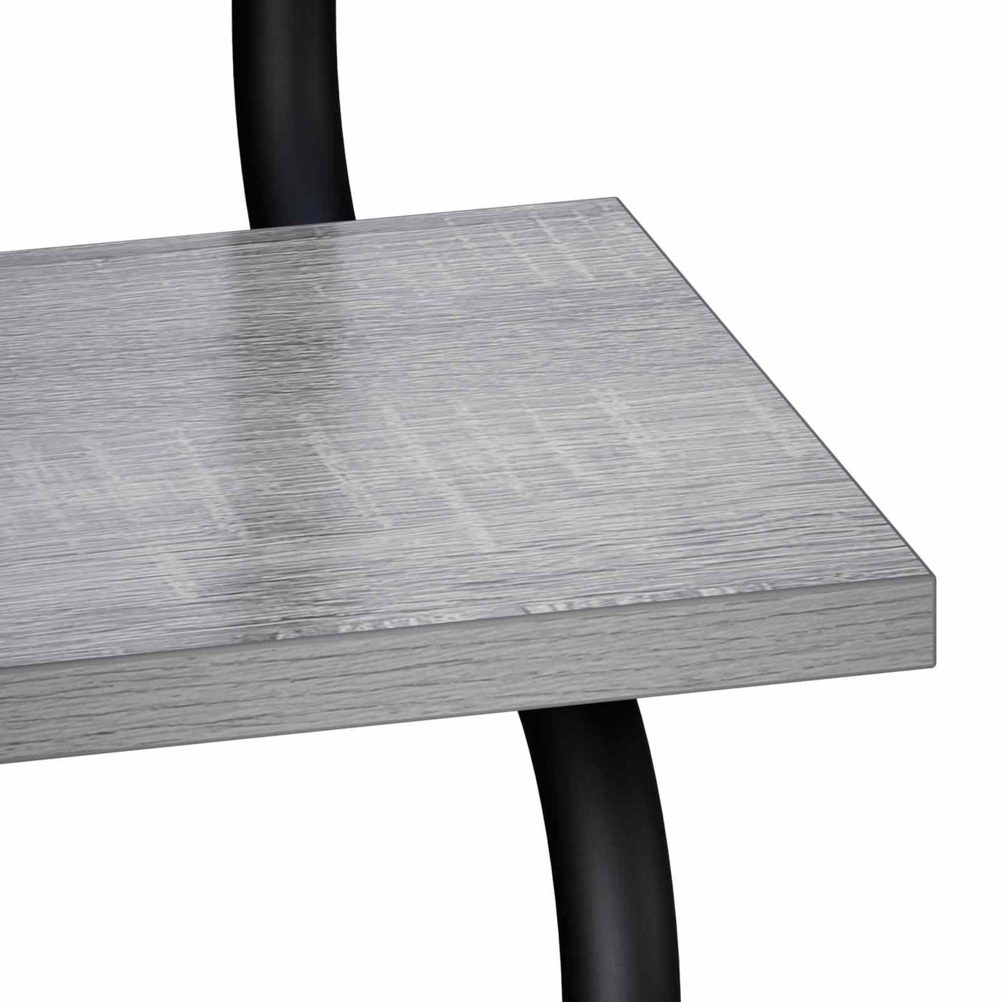 4-Tier Fali Polc Szürke Sonoma 40 x 24,5 x 104 cm Szerelt Fa