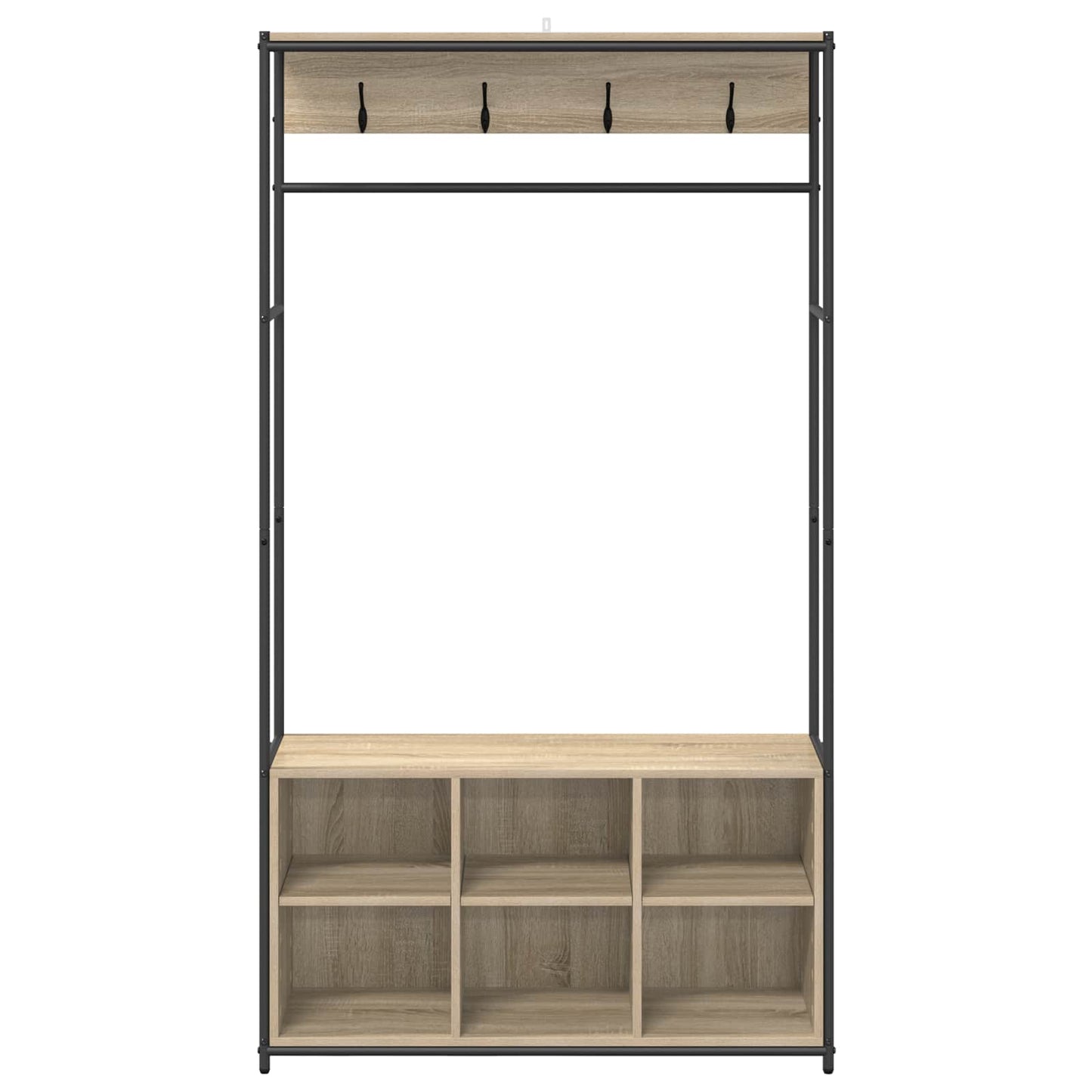 Kabátállvány cipőpaddal Sonoma Tölgy 100 x 32 x 180,5 cm