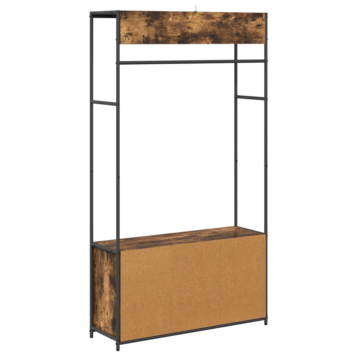 Kabátállvány cipőpaddal Füstös Tölgy 100 x 32 x 180,5 cm