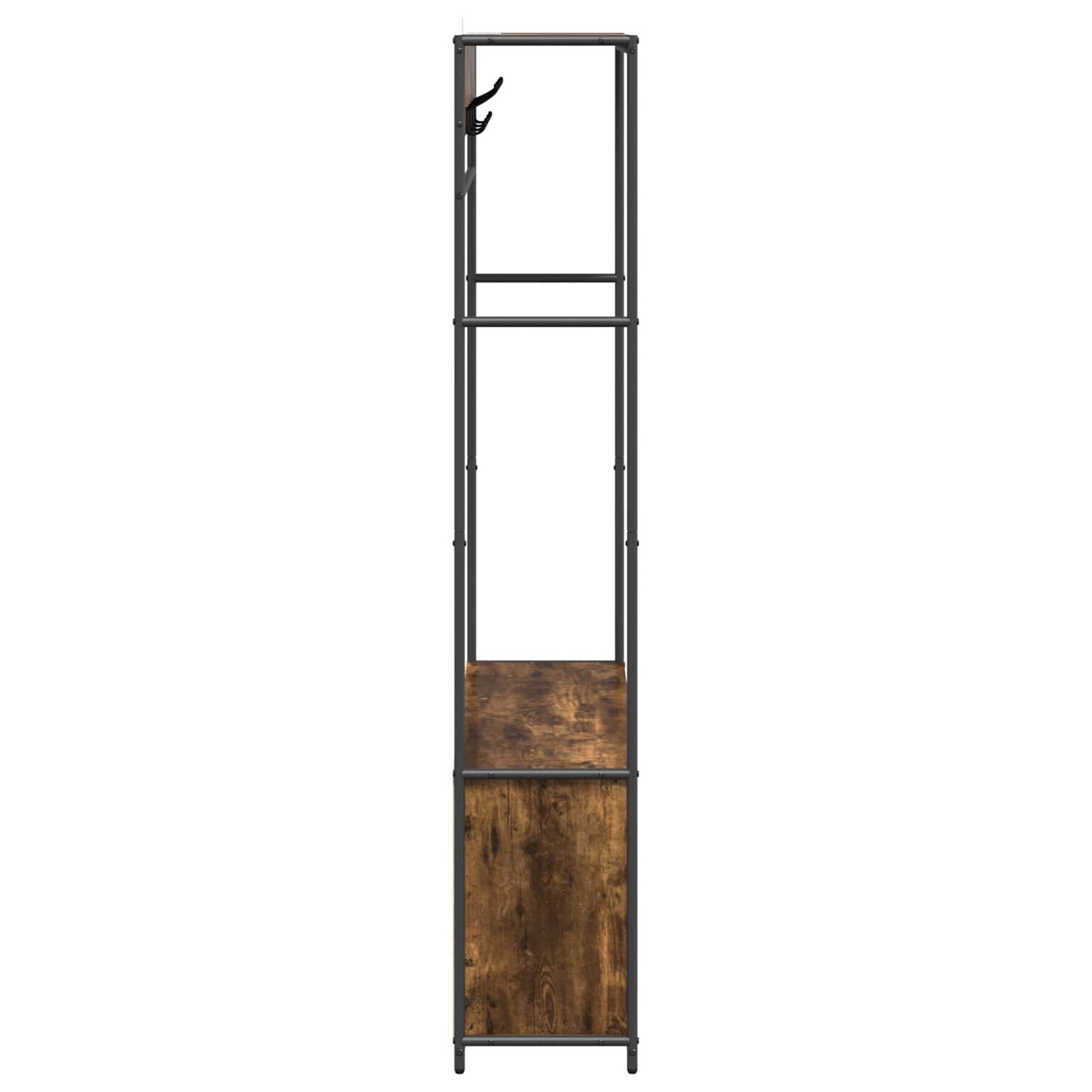 Kabátállvány cipőpaddal Füstös Tölgy 100 x 32 x 180,5 cm