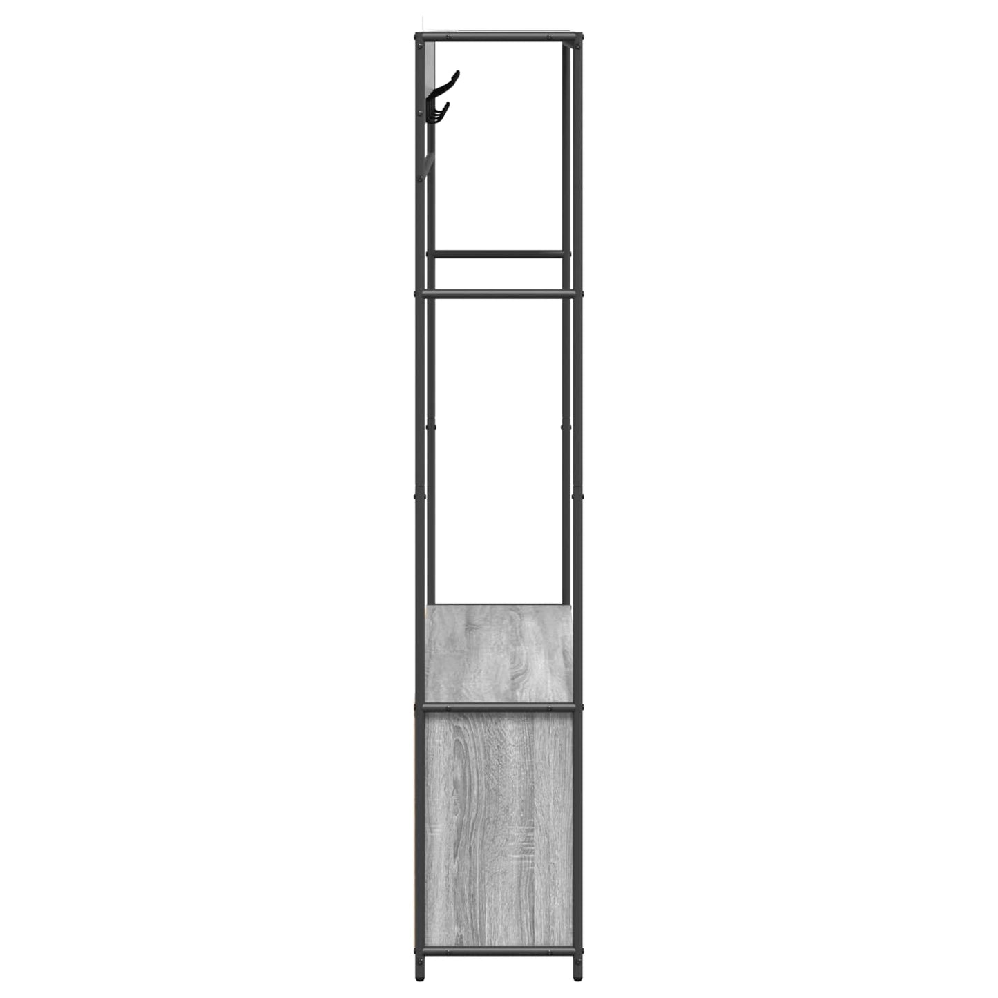 Kabátállvány cipőpaddal Szürke Sonoma 100 x 32 x 180,5 cm