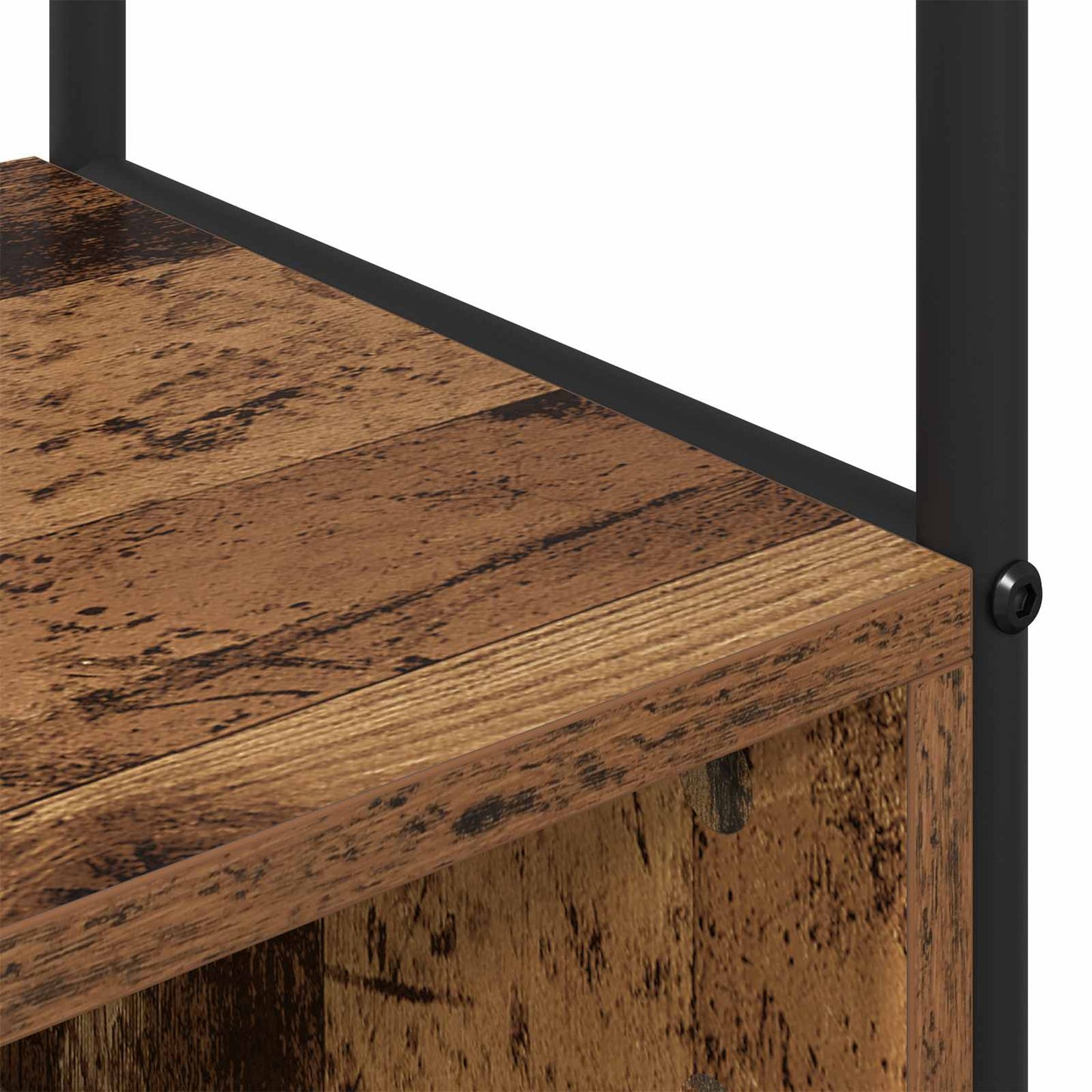 Kabátállvány cipőpaddal Antik Fa 100 x 32 x 180,5 cm Szerelt Fa