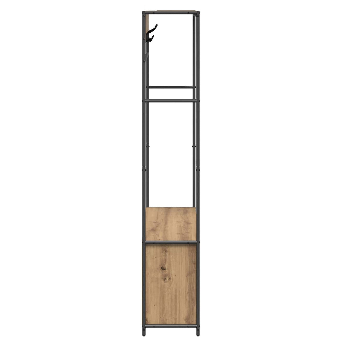 Kabátállvány cipőpaddal Kézműves Tölgy 100 x 32 x 180,5 cm