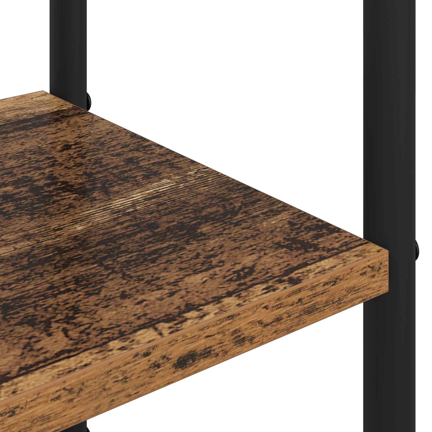Kabátállvány cipőpaddal Antik Fa 120,5 x 34 x 190 cm Szerelt Fa