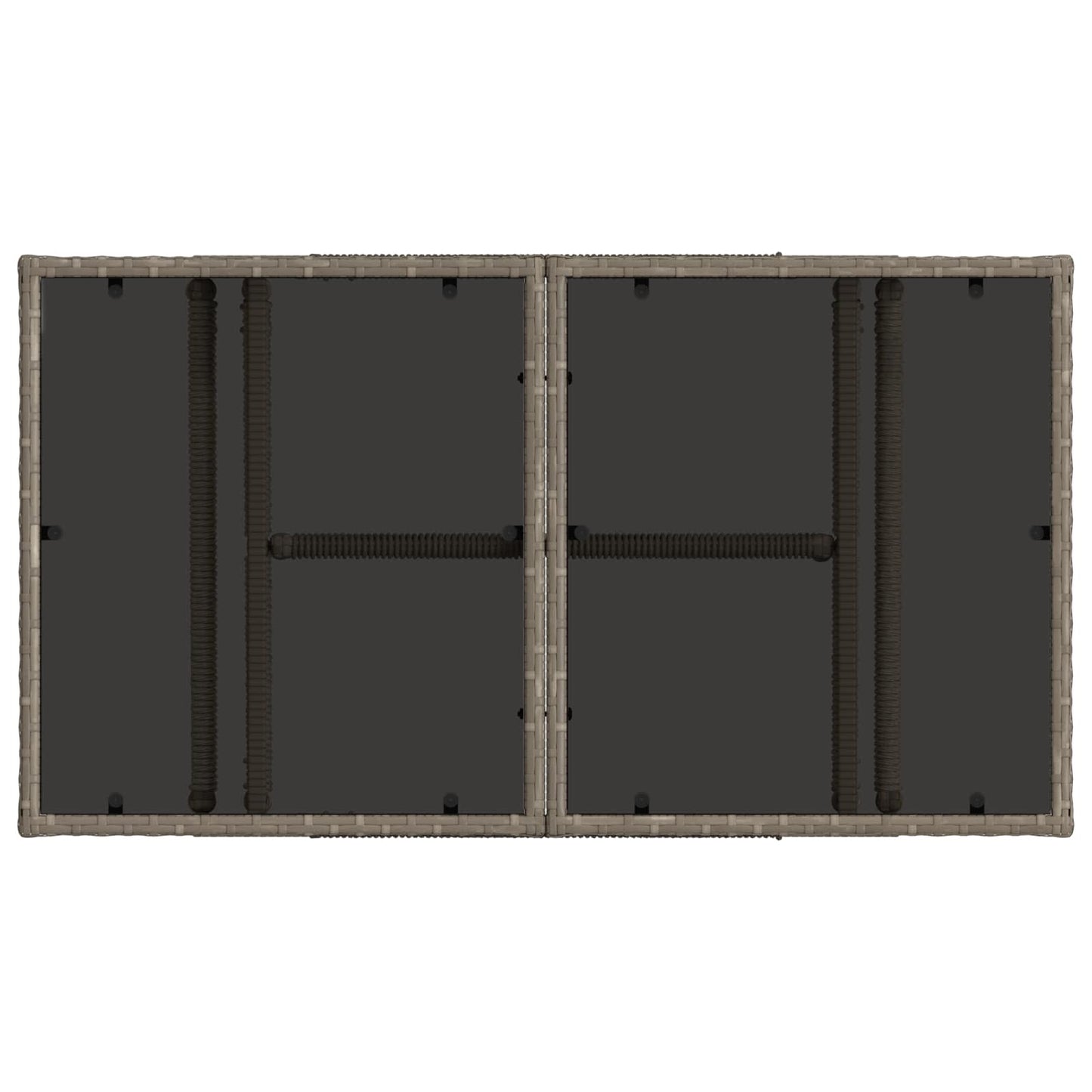 Kerti emelhető asztal Szürke 100 x 55 x 37 cm