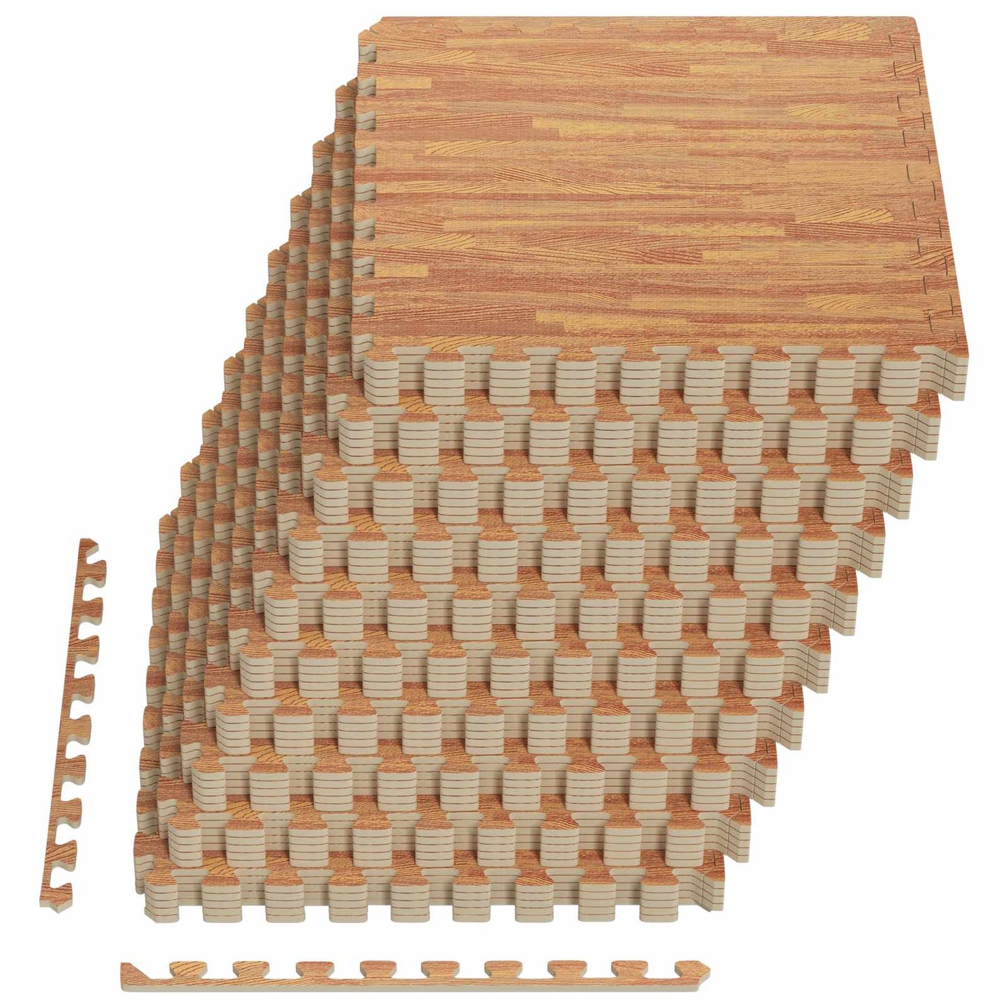 Medence aljzat 50 pcs faszínű 18 m² EVA Hab