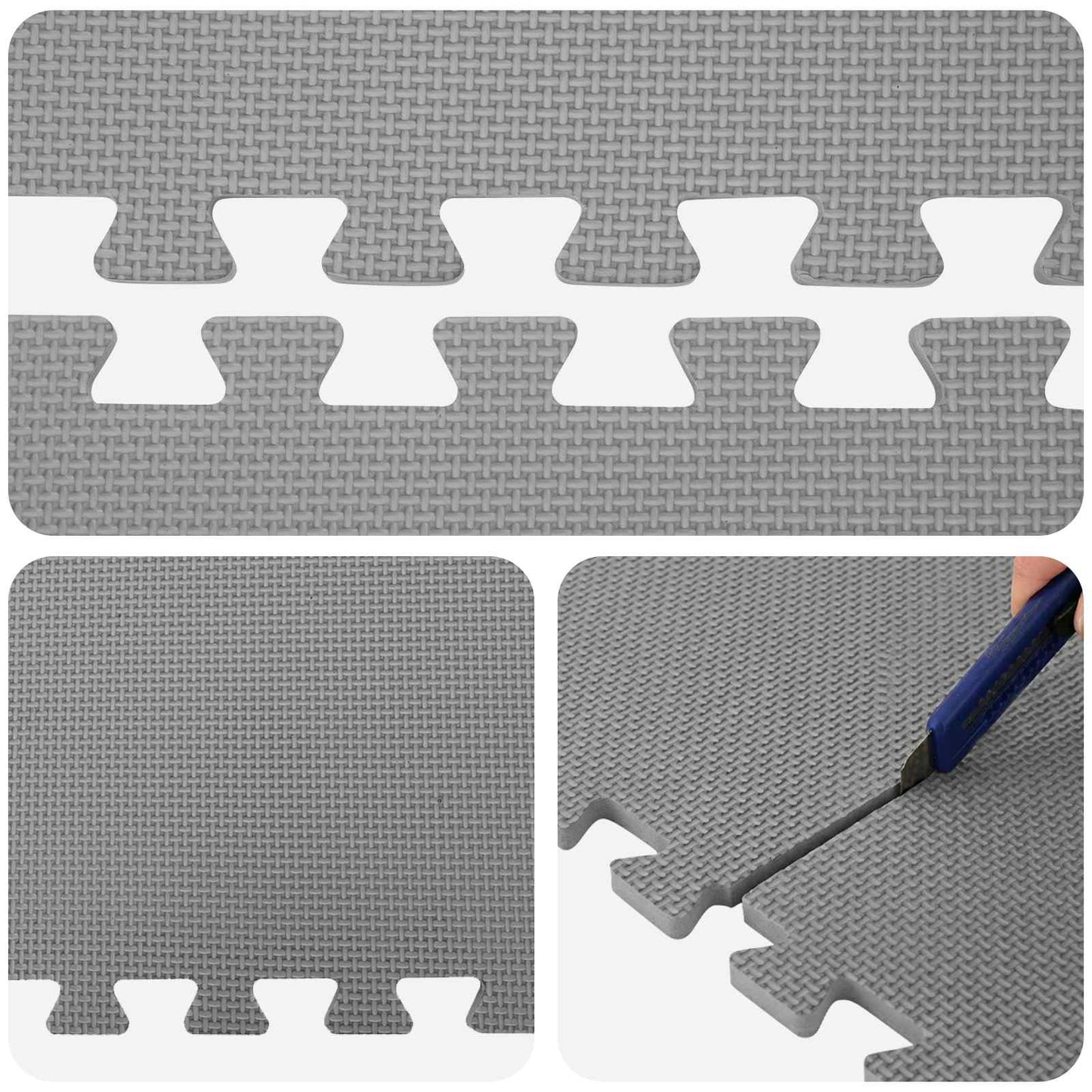 Medence aljzat 24 pcs Szürke 8,64 m² EVA Hab