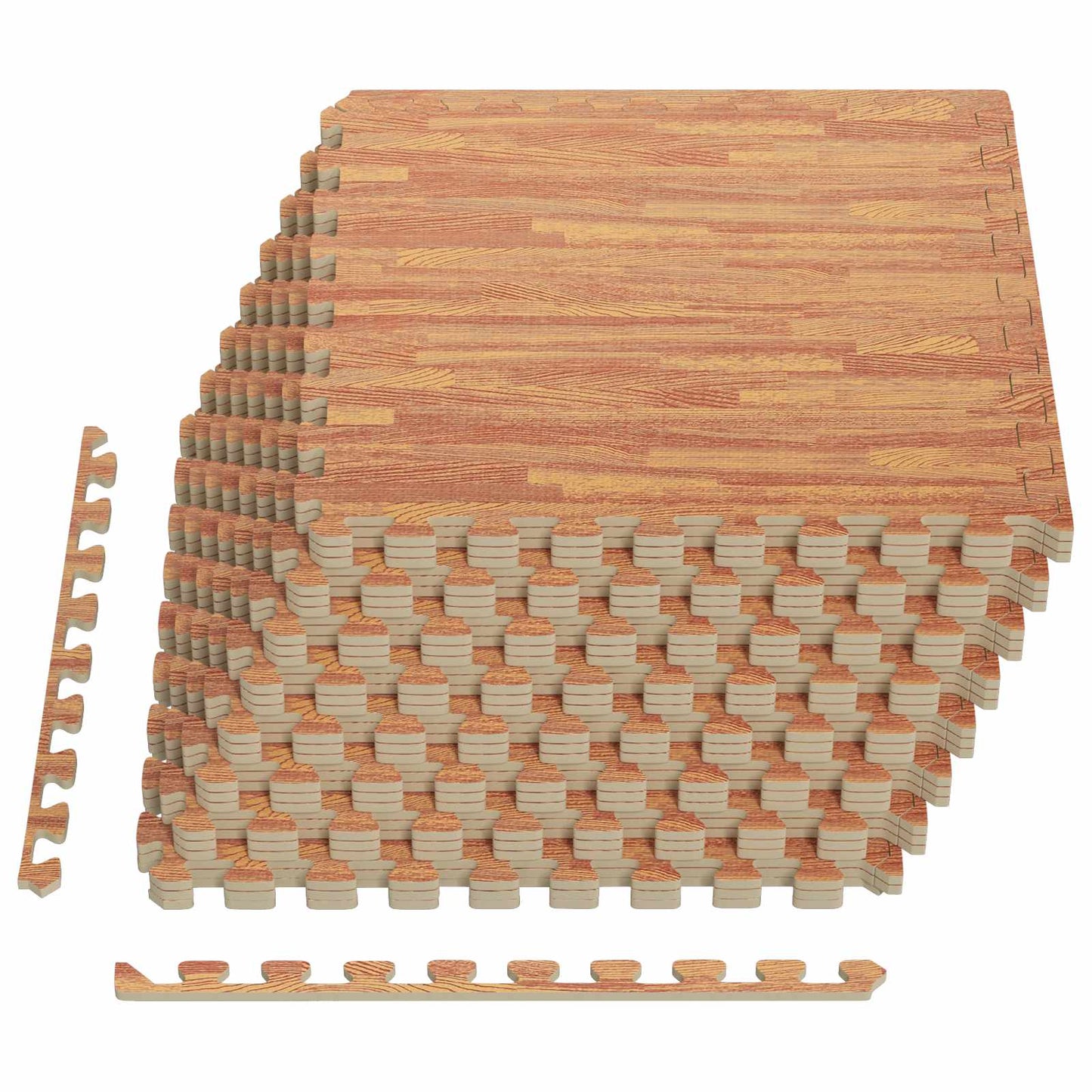 Medence aljzat 24 pcs faszínű 8,64 m² EVA Hab