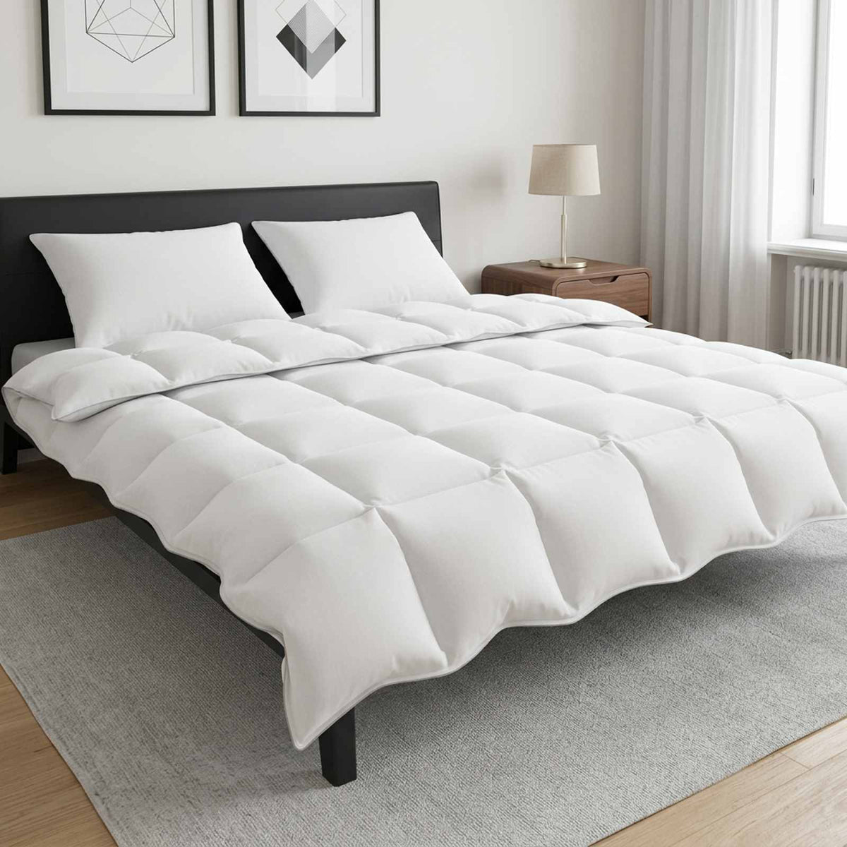 Téli Duvet Szett 3 db Fehér Bambusz rost