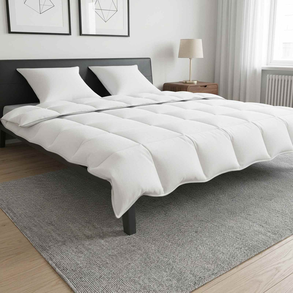 Téli Duvet Szett 3 db Fehér Bambusz rost