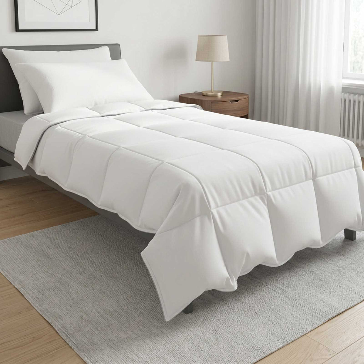 Téli Duvet Szett 3 db Fehér Bambusz rost