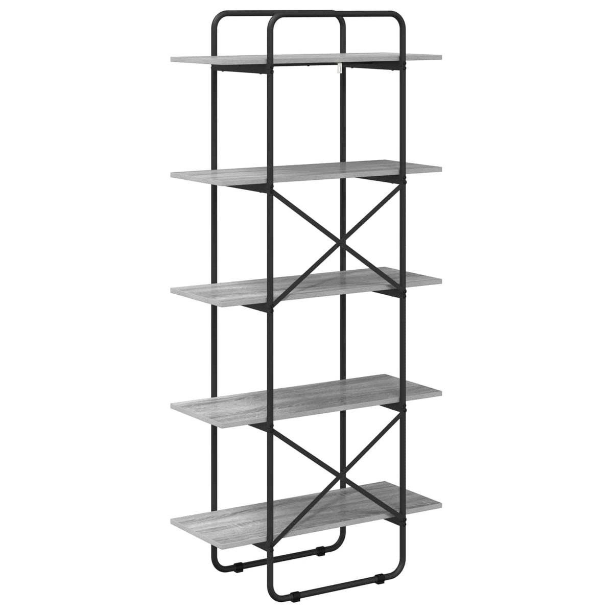 Könyvespolc 5 szintes 80 x 35 x 175,5 cm PB Szürke Sonoma
