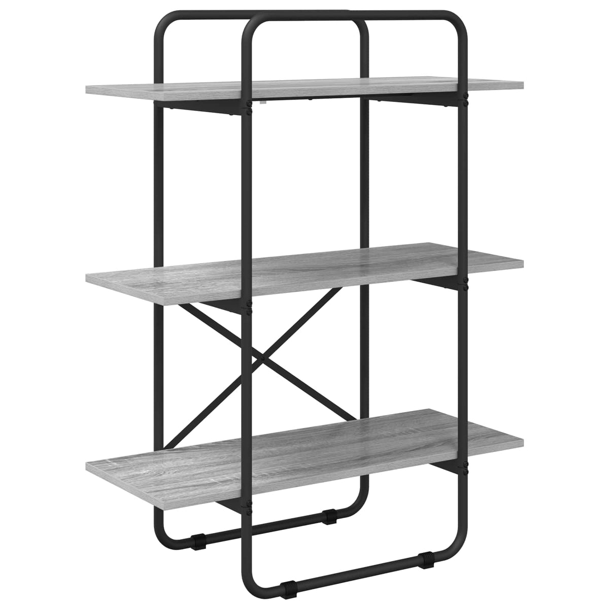 Könyvespolc 3 szintes 60 x 35 x 105 cm PB Szürke Sonoma