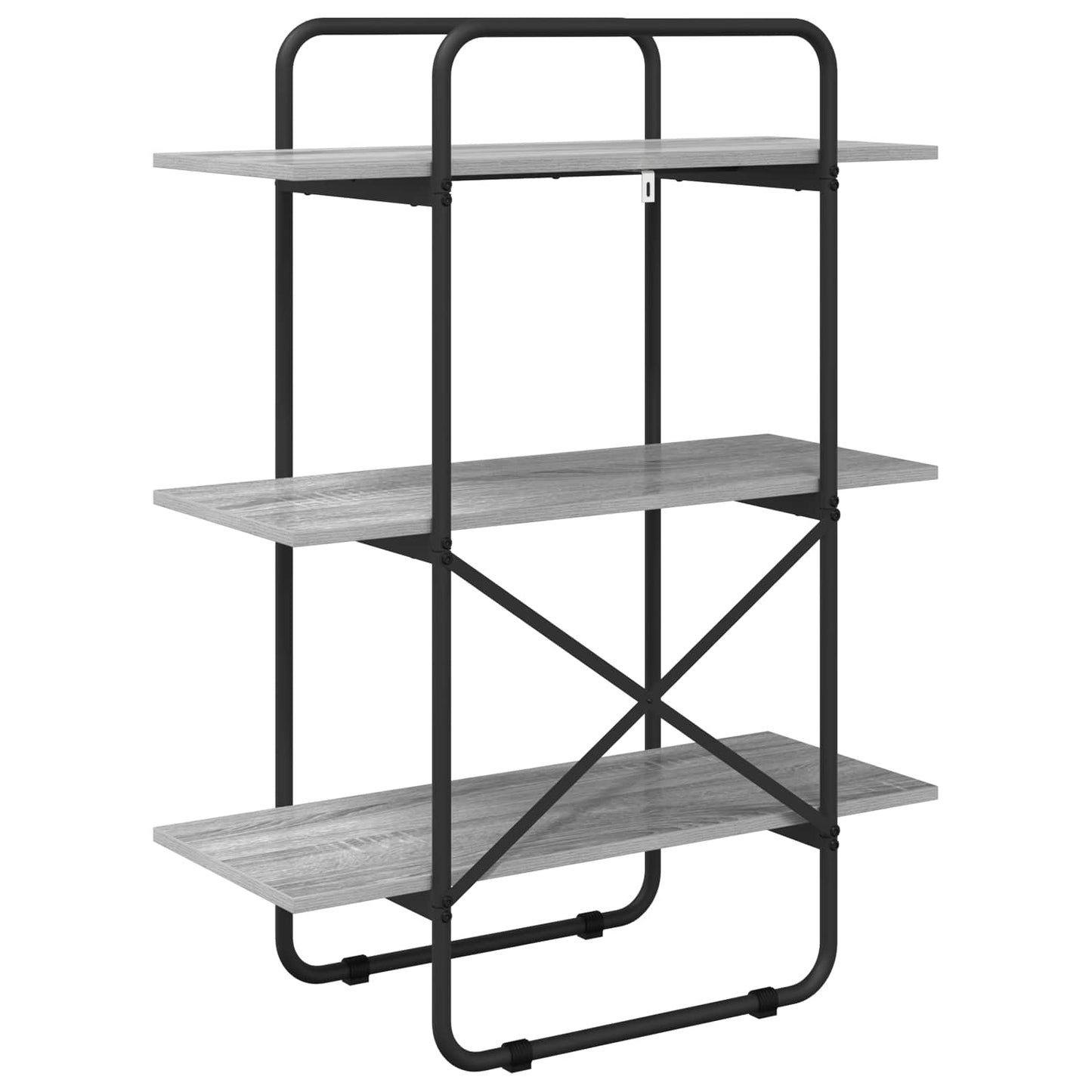 Könyvespolc 3 szintes 60 x 35 x 105 cm PB Szürke Sonoma