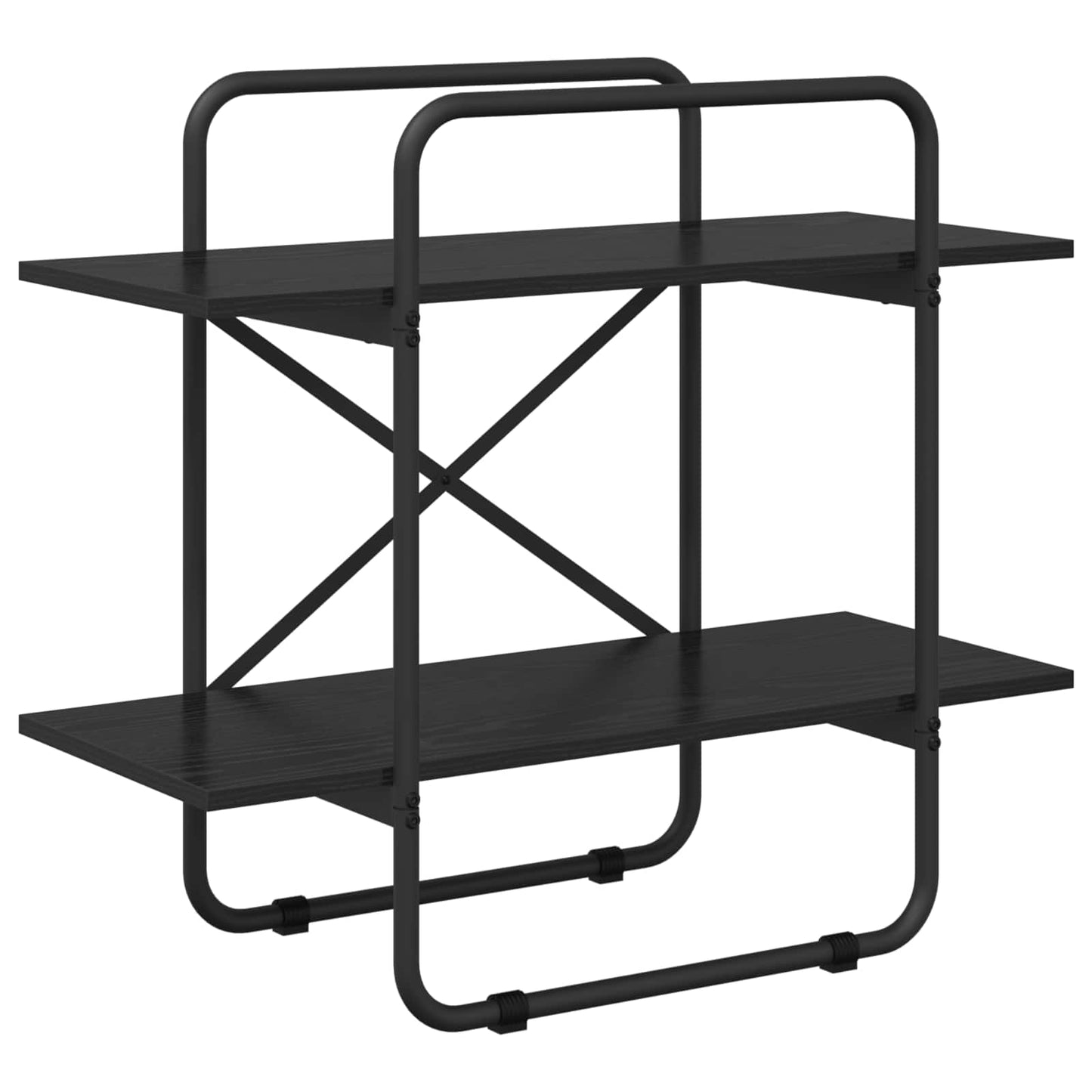Könyvespolc 2 szintes 60 x 35 x 70 cm PB Fekete Tölgy